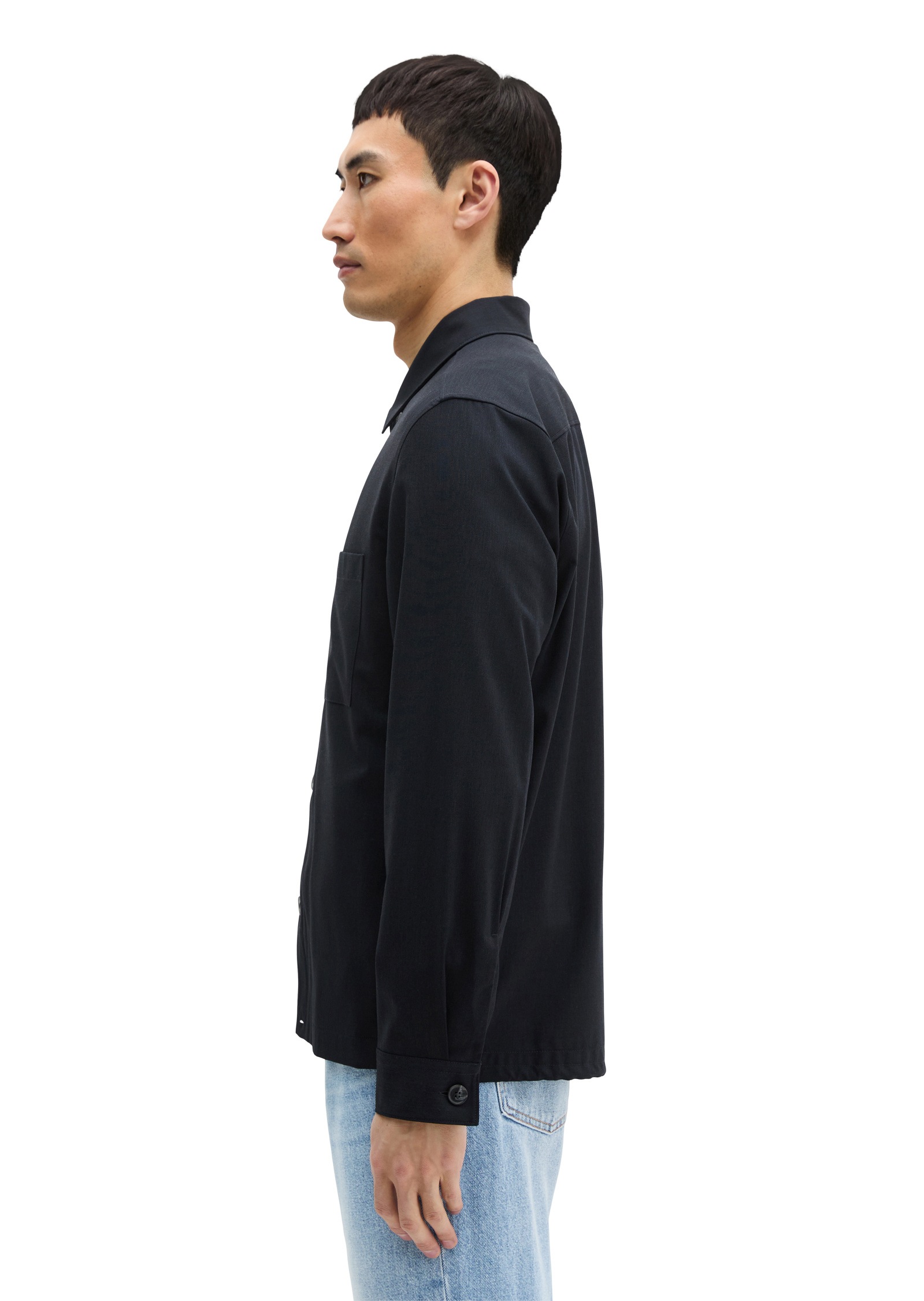 Marc OPolo Kurzjacke "aus sommerlichem Woll-Mix" ohne Kapuze günstig online kaufen