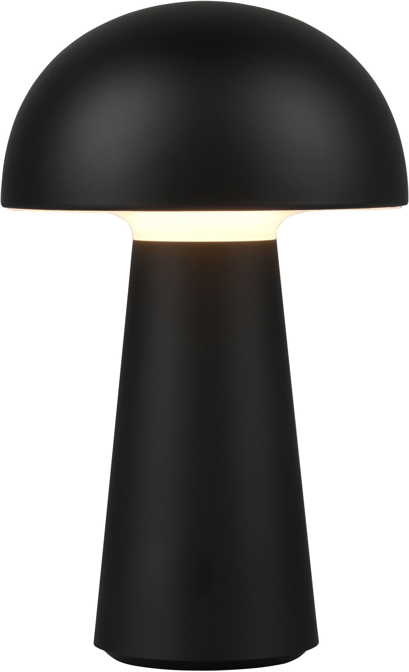 REALITY LEUCHTEN LED Außen-Tischleuchte "Lennon", schwarz, 1, Ø 13,6cm H: 21,5cm, 2 Stk., Leuchten, 2er Set LED Tischlampe,4-fach Touchdimmer, Ladefunktion per USB-C,IP44, Außentischleuchte LED Außentischleuchte 2