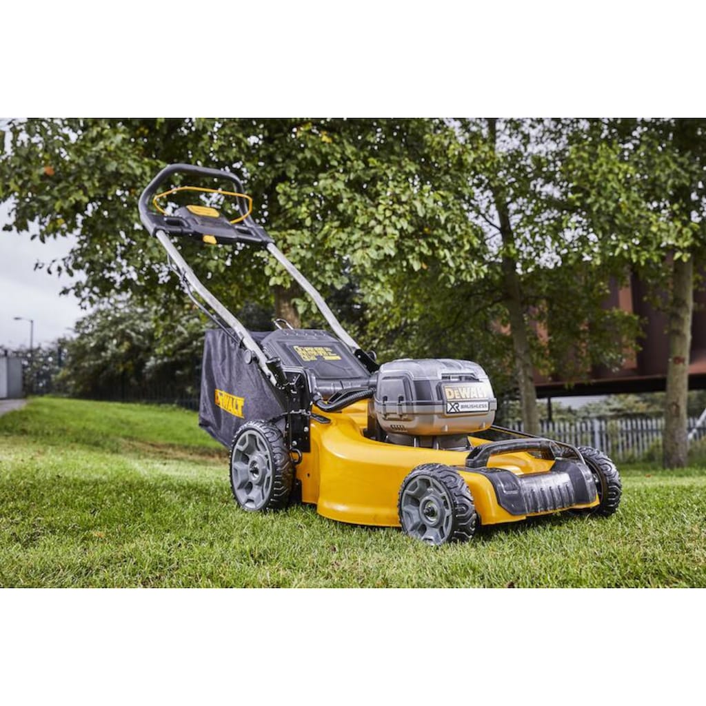 DeWalt Akkurasenmäher »DCMW564N-XJ Akku-Rasenmäher (bl), 48cm, 2x18 bzw. 54 Volt«, (Basisversion (ohne Akku und Netzteil)