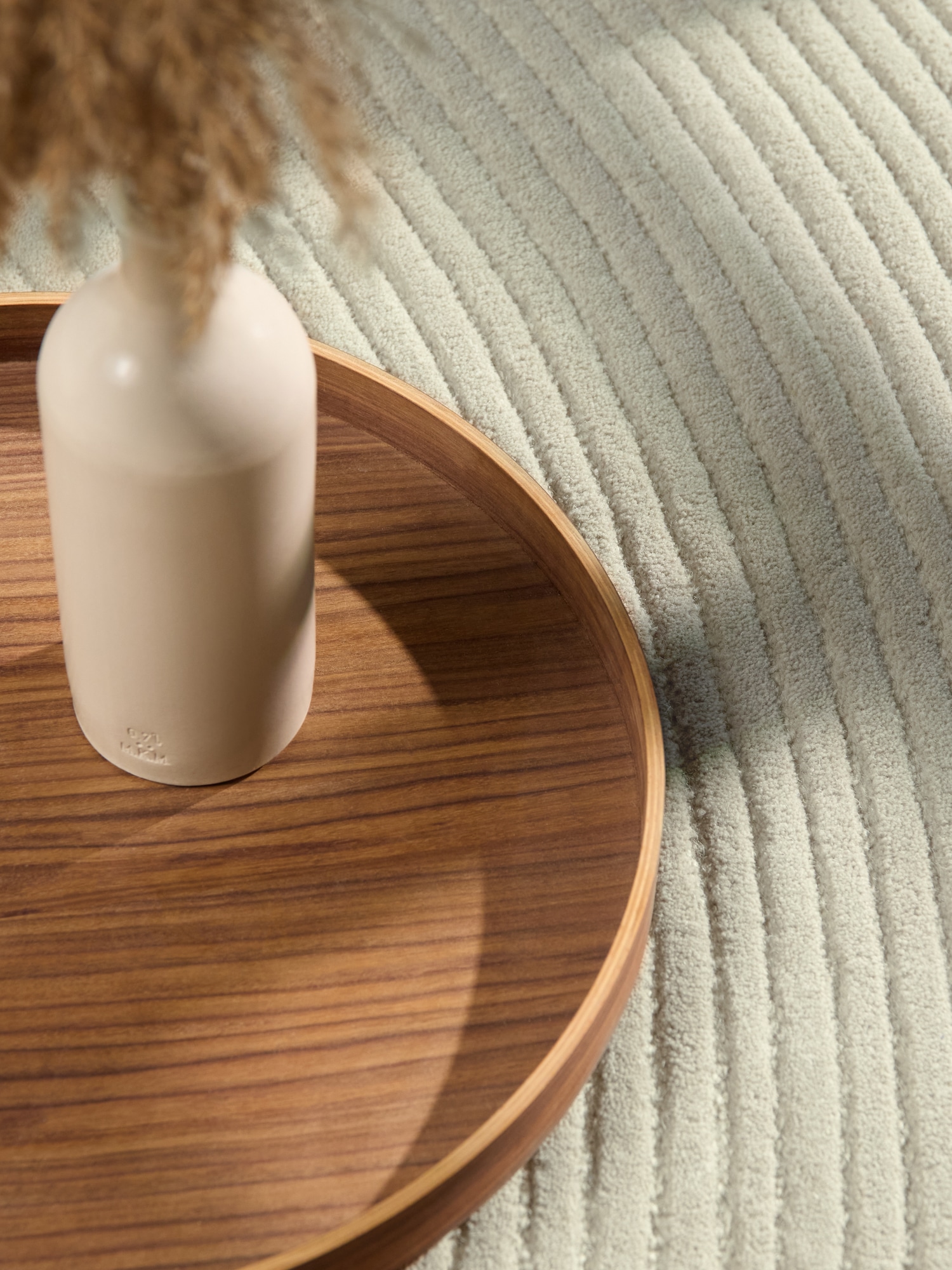 Ted Baker Wollteppich »Wollteppich Victoria« rechteckig 18 mm Höhe Naturteppich Wolle, Hoch-Tief-Design, Wohnzimmer, Schlafzimmer