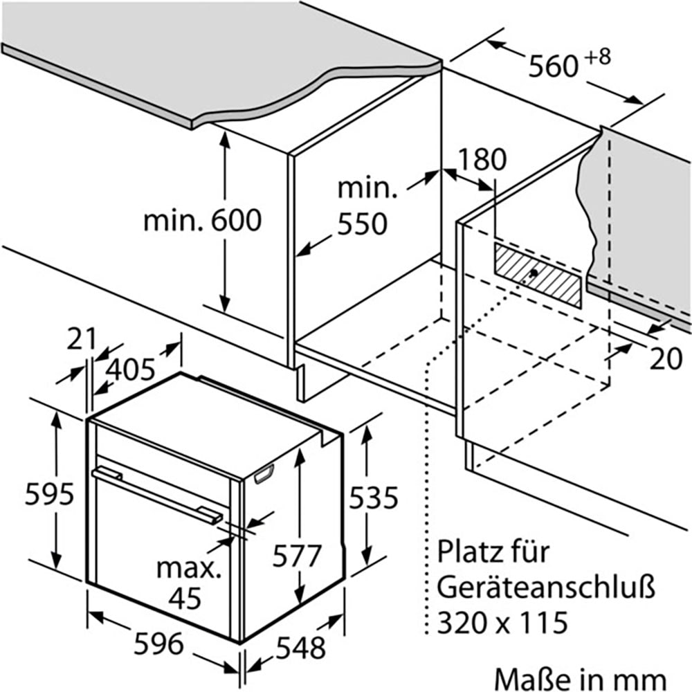 NEFF Einbaubackofen »B24FS33N0«, N 90, B24FS33N0, mit Teleskopauszug nachrüstbar, ecoClean