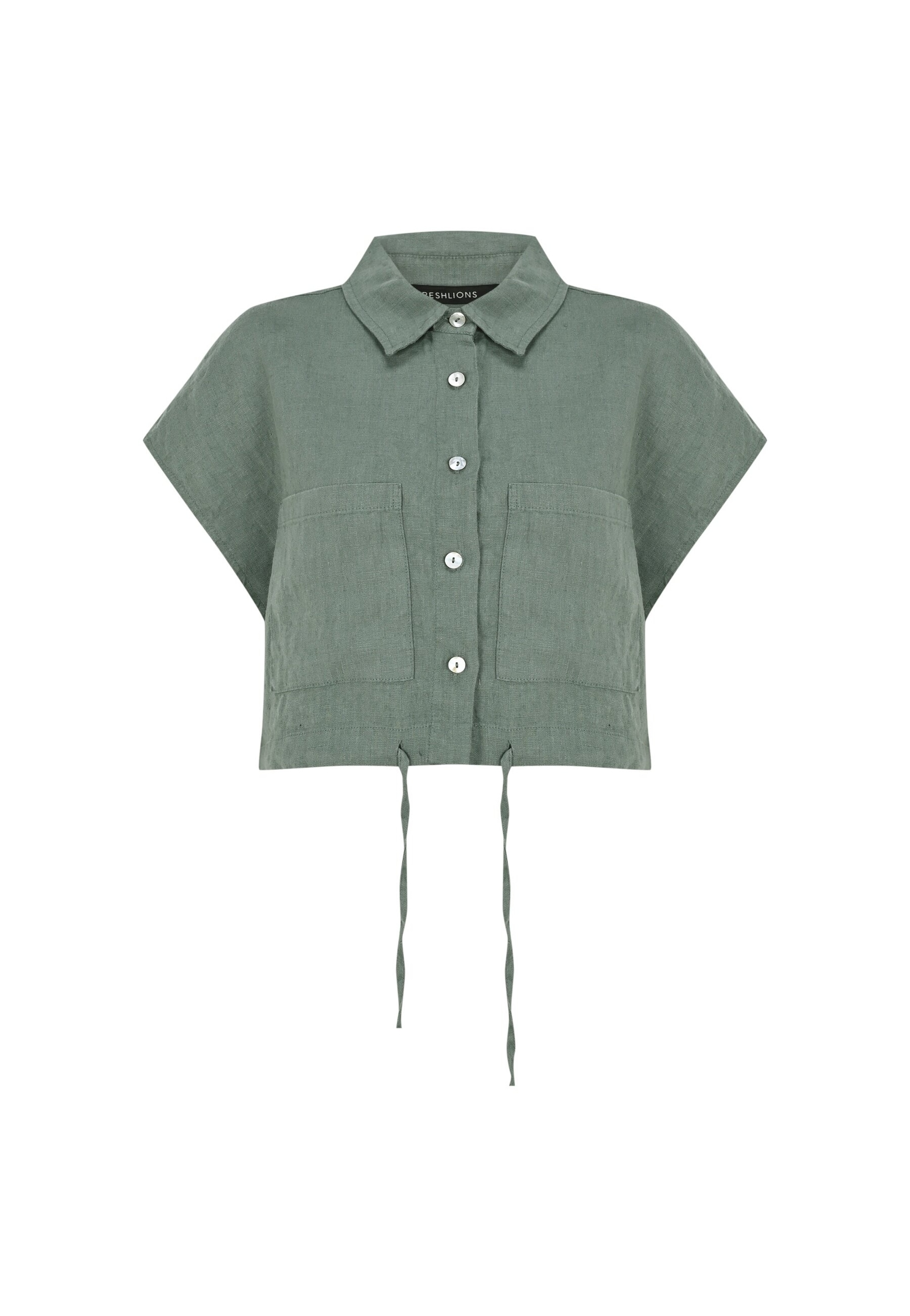 Thumbnail - freshlions Klassische Bluse "Savannah" 1 mit lockerer Passform