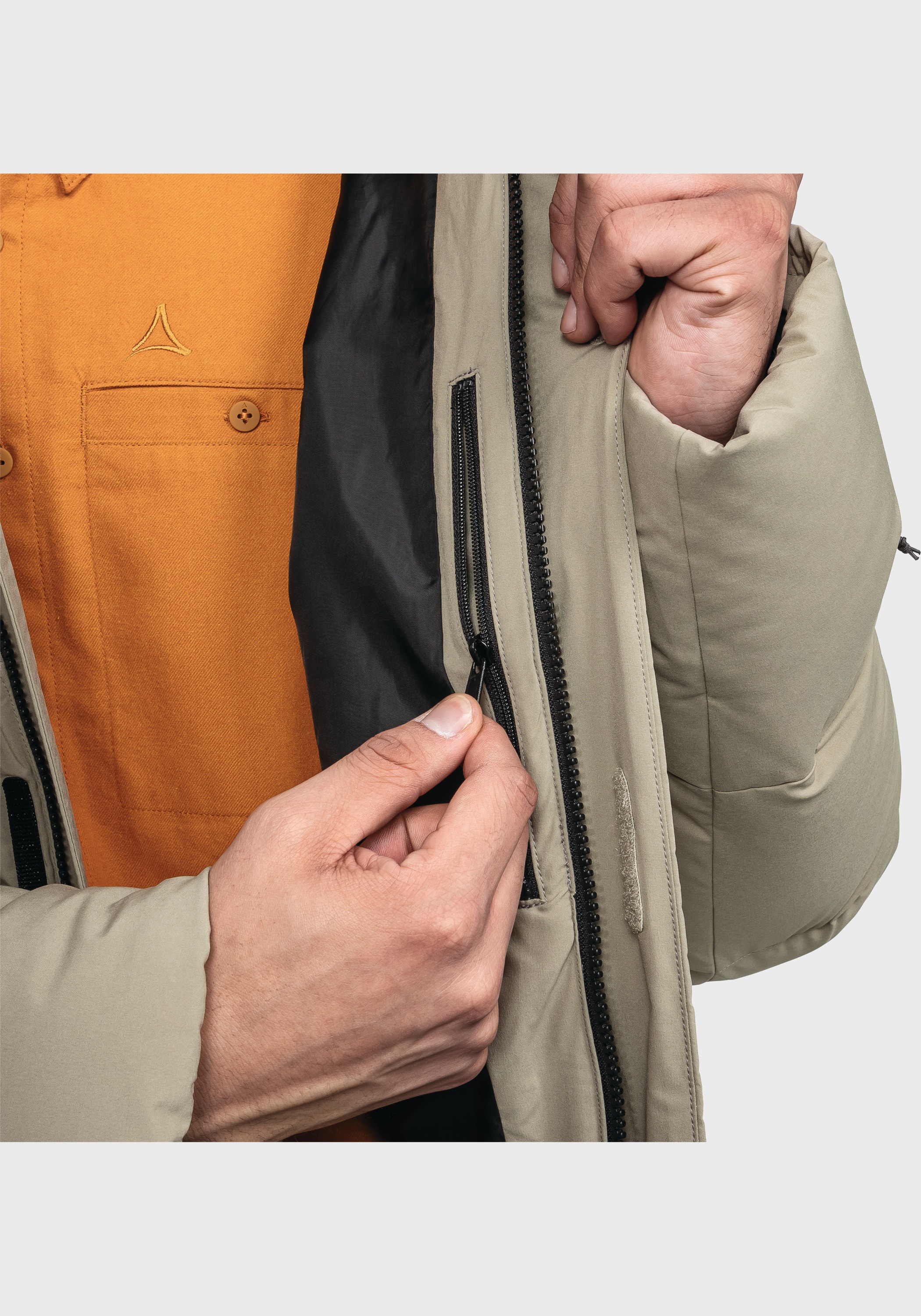 Schöffel Langjacke »Urban Down Coat Style Cers MNS«, mit Kapuze