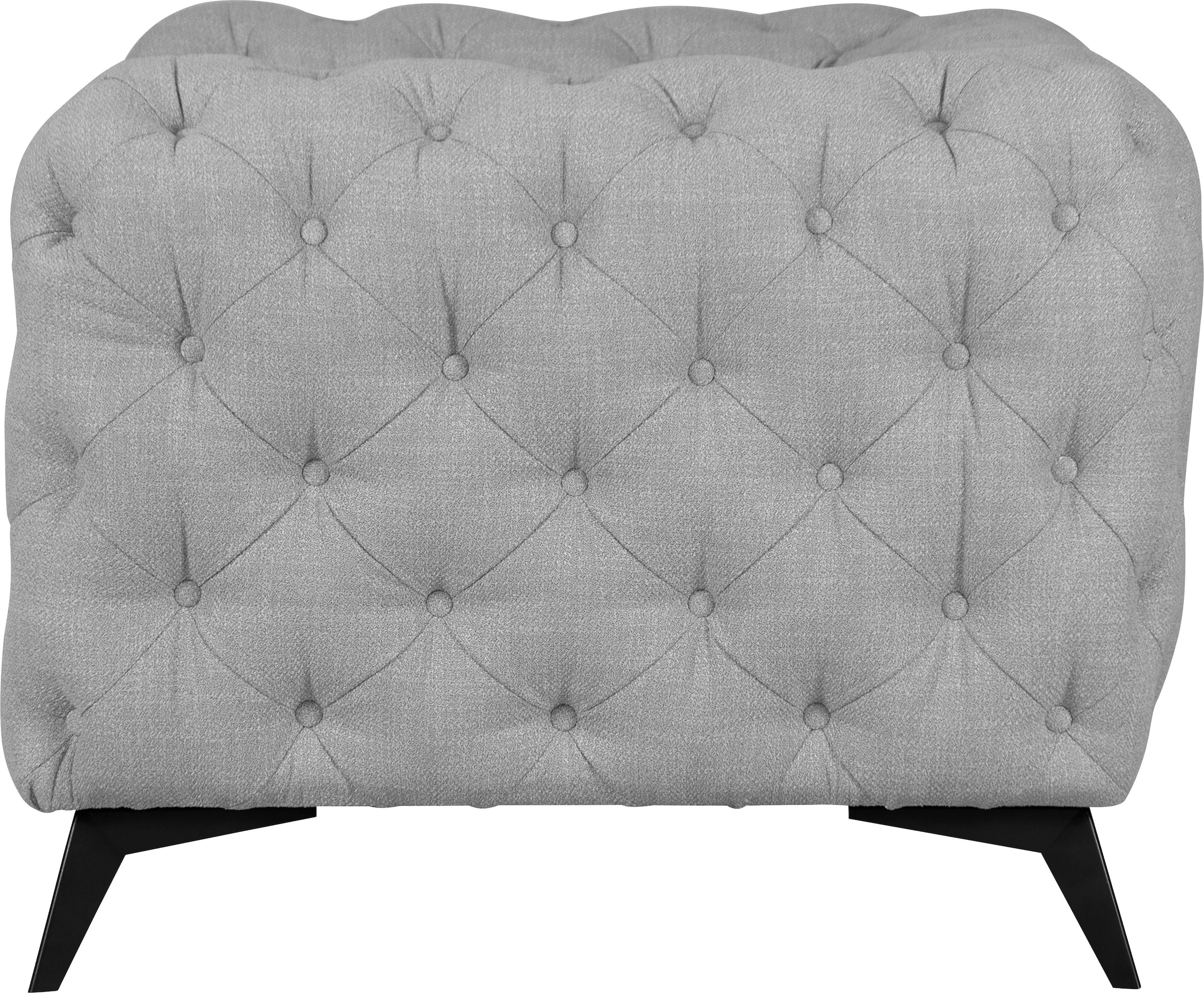 Home affaire Chesterfield-Sessel »Glynis Sessel« aufwändige Knopfheftung, moderne Chesterfield Optik, Fußfarbe wählbar