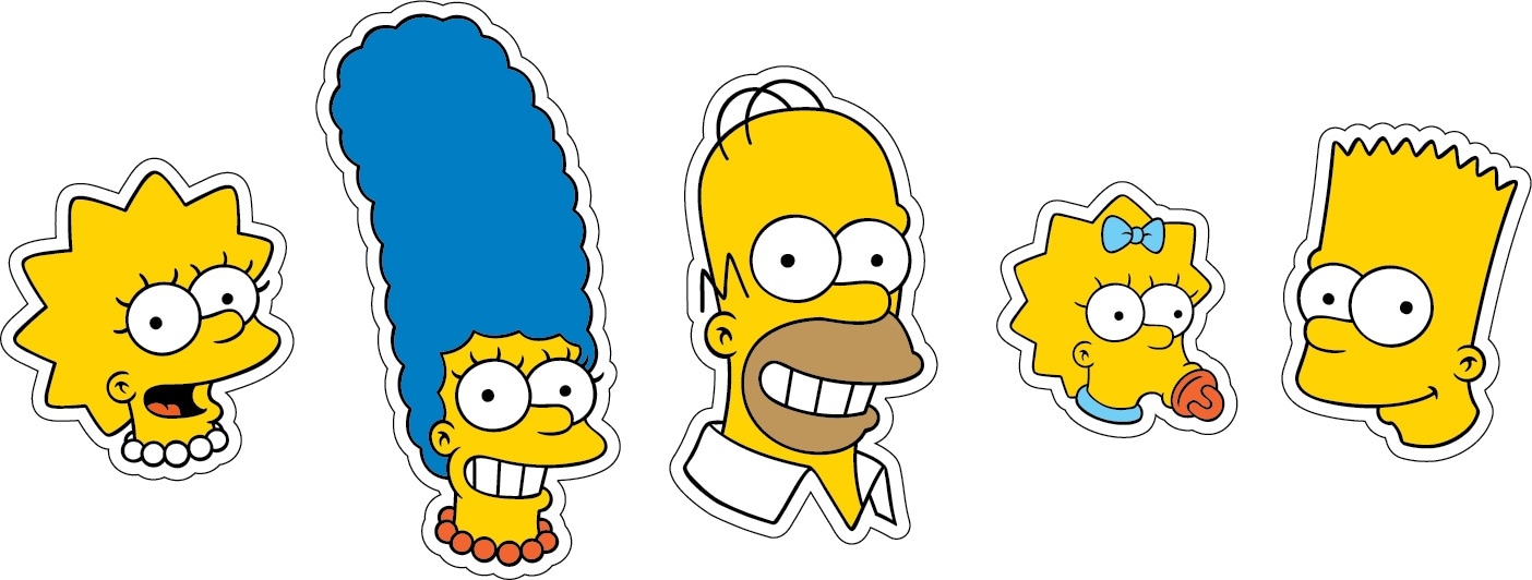 Crocs Schuhanstecker »Jibbitz™ The Simpsons«, (Set, 5 tlg., Kein Spielzeug. Nicht für Kinder unter 3 Jahren geeignet), Charm, Anstecker für Crocs Schuhe