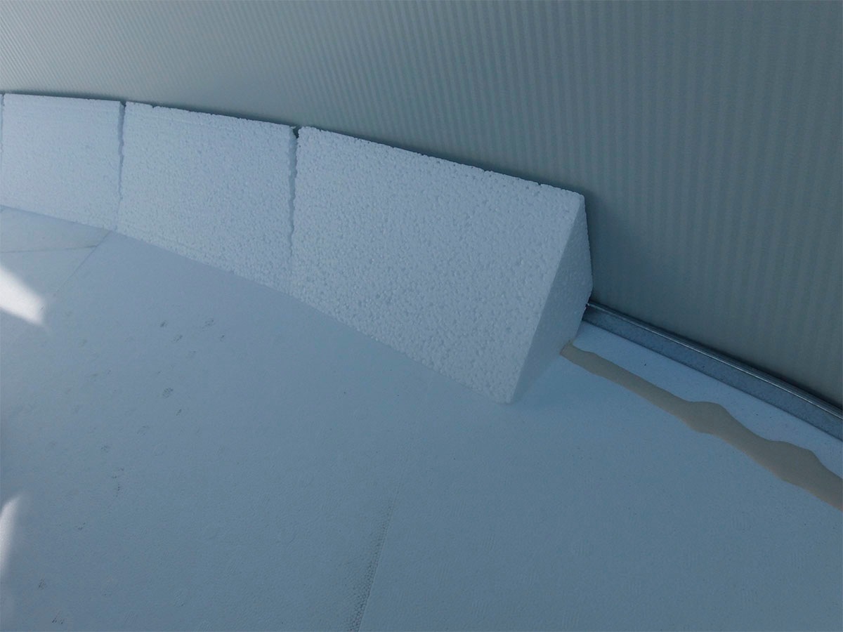KWAD Rundpool »Supreme White-Design all in Premium Folie«, (Set, 7 tlg.), 7-tlg., ØxH: 360x132cm, sand, inkl. Bodenisolationsset
