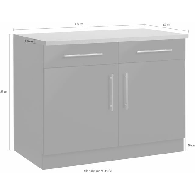 wiho Küchen Unterschrank »Cali«, 100 cm breit | BAUR