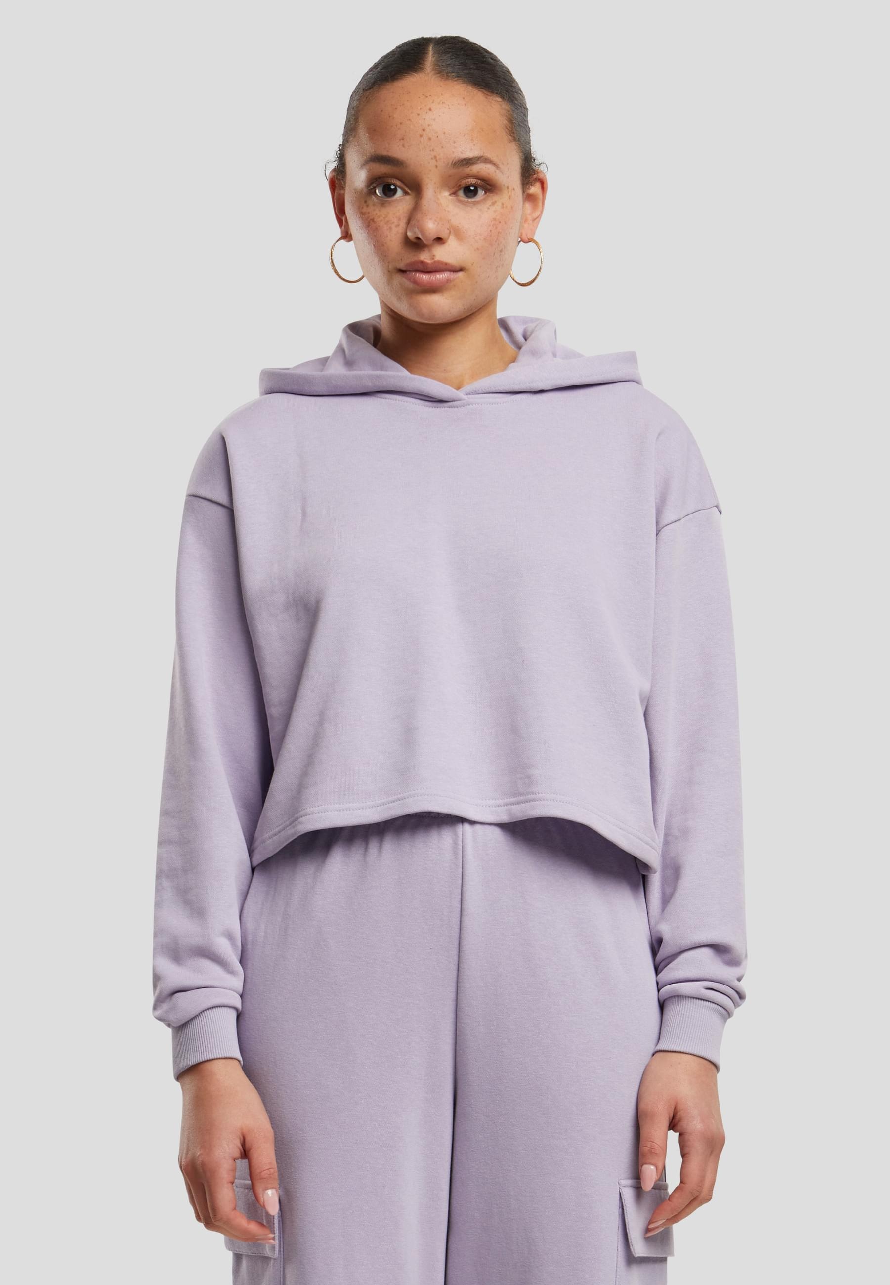 URBAN CLASSICS Kapuzenpullover »Urban Classics Damen Ladies Oversized Cropped Light Terry Hoodie«, (1 tlg.)