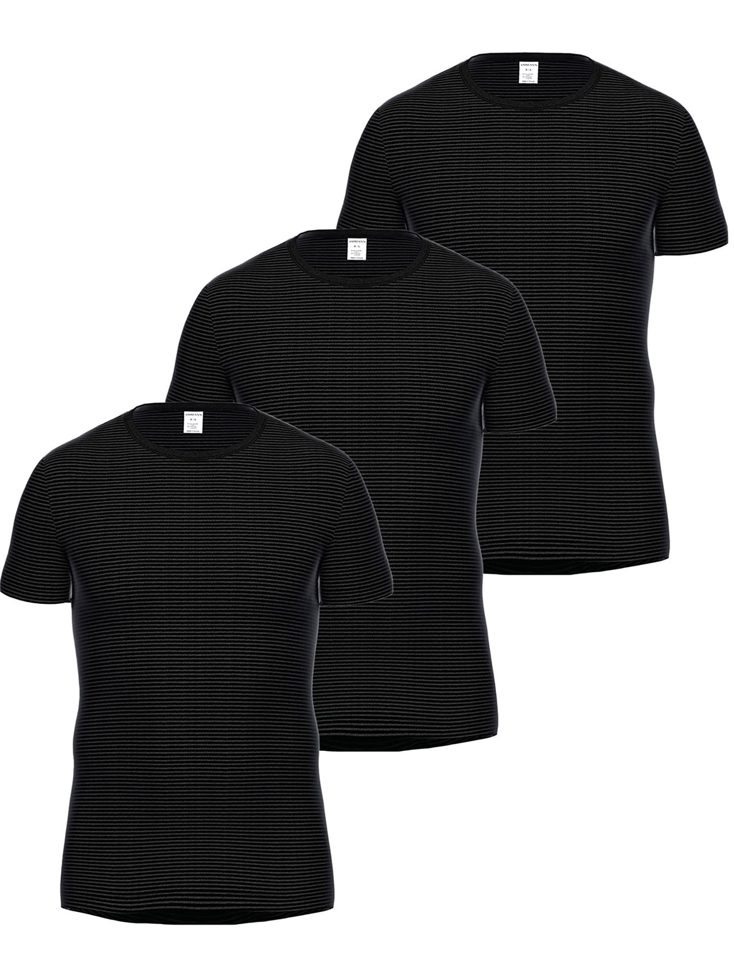 Ammann Unterhemd »3er Pack Shirt 1/2 Arm Day Classic / Jeans Feinripp«