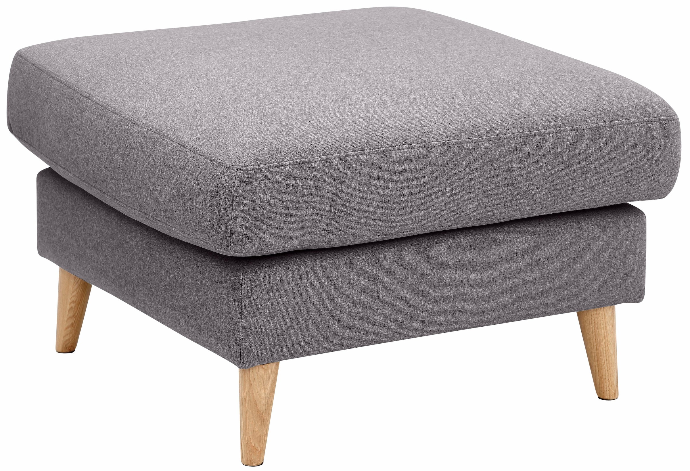 Home affaire Polsterhocker "MARSEILLE", Massivholzbeine Eiche, Landhausstil günstig online kaufen