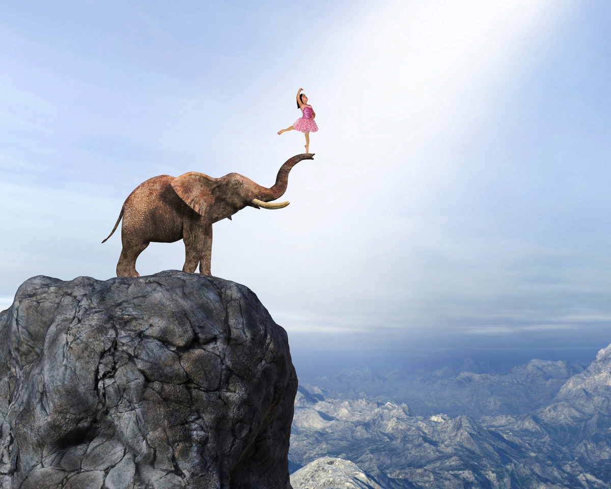 Papermoon Fototapete »Surreales Tanzteam«