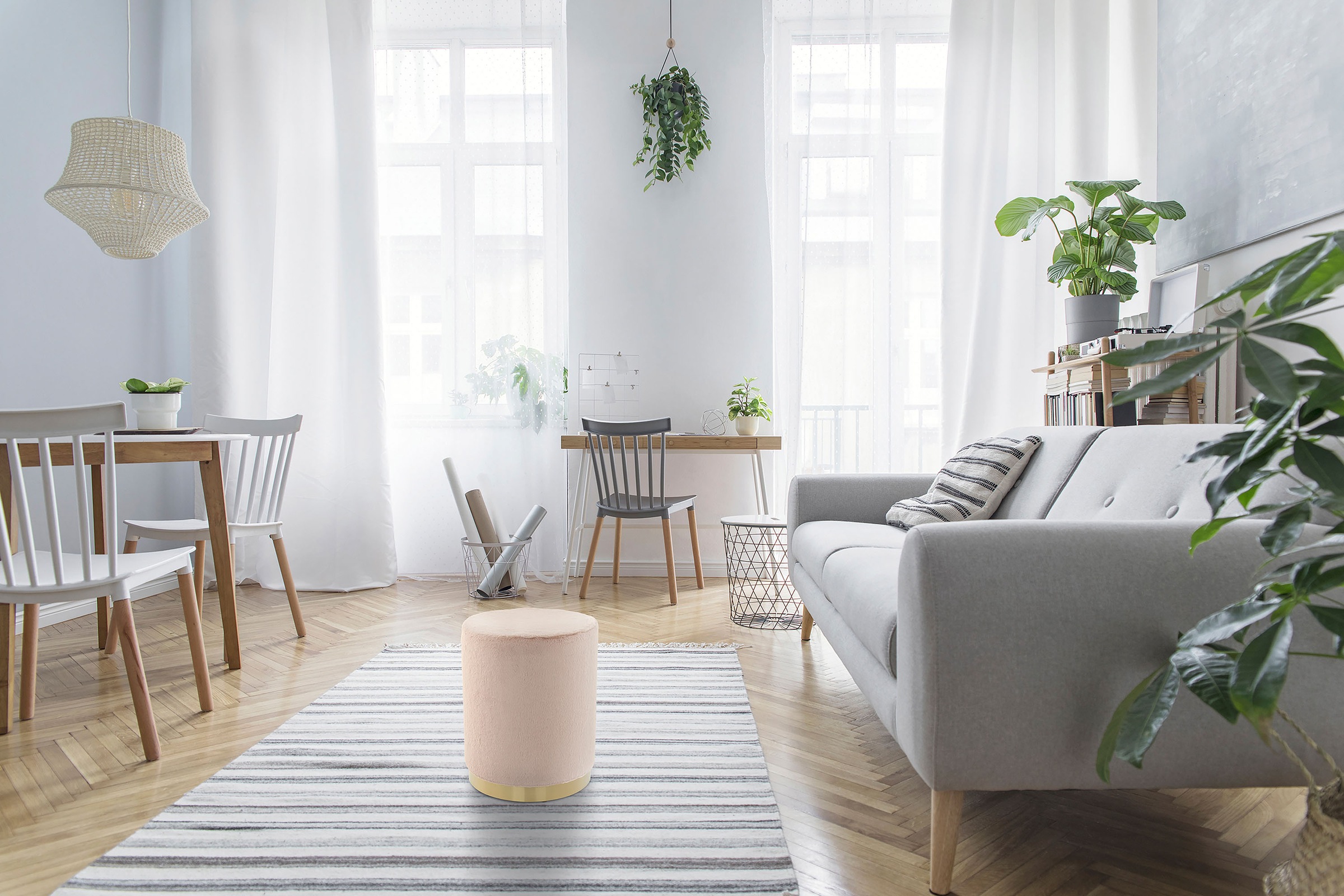 Kayoom Polsterhocker "Hocker Nona 125, Polster- und Sitzhocker, stillvoll u günstig online kaufen