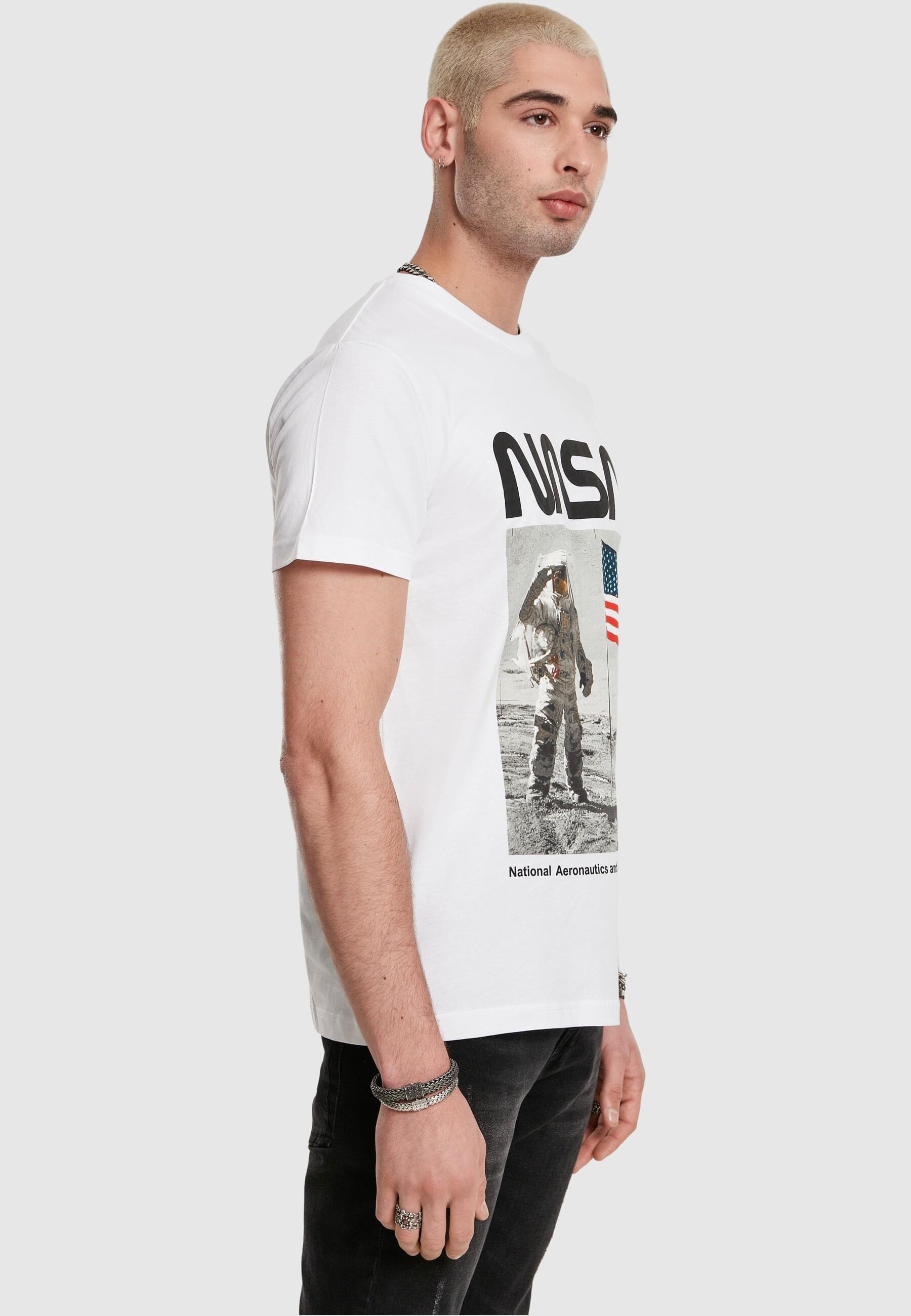 MisterTee Kurzarmshirt »MisterTee Herren NASA Moon Man Tee«, (1 tlg.)