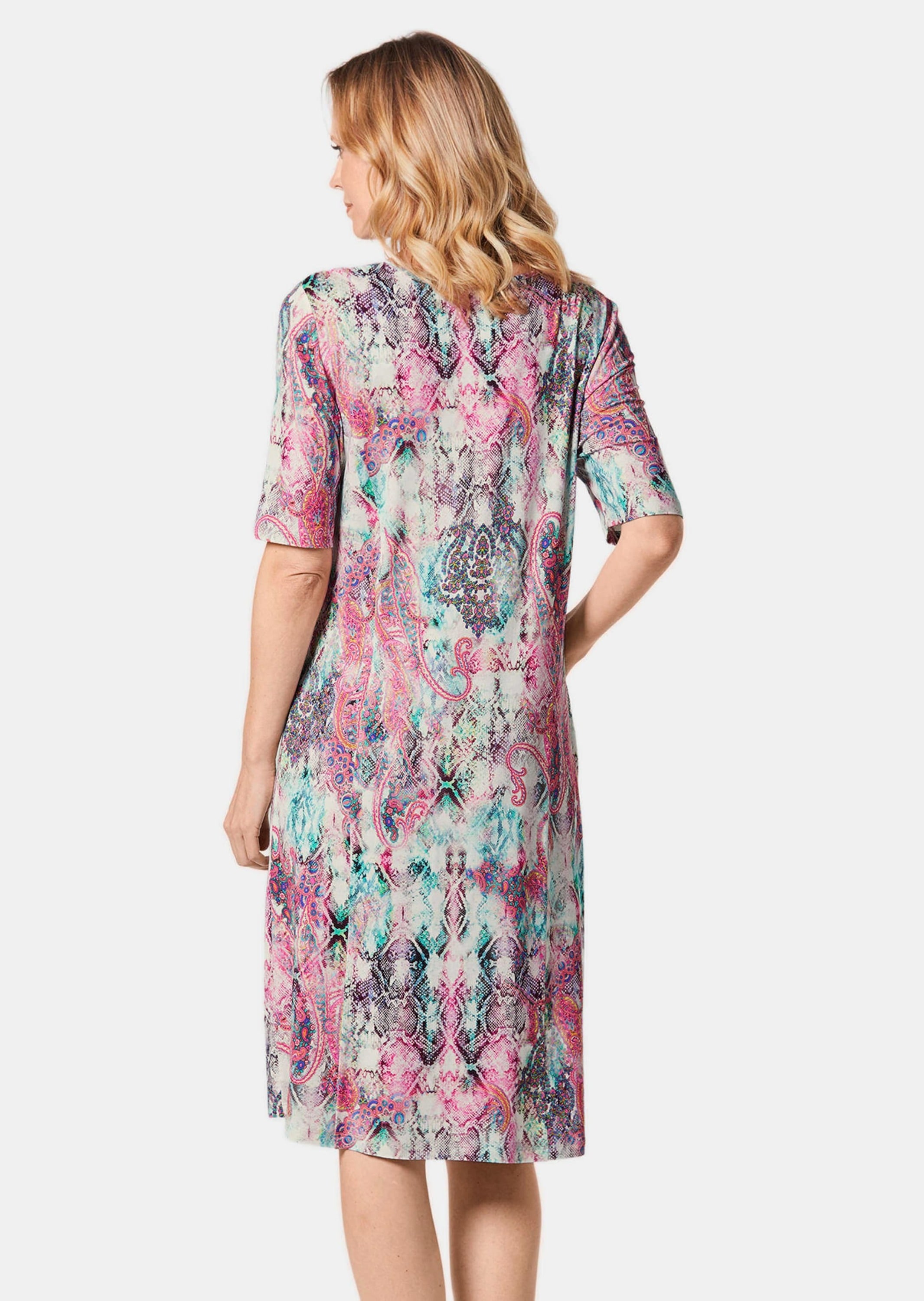 GOLDNER Jerseykleid »Druckkleid Elastisches Jerseykleid mit modischem Druck«