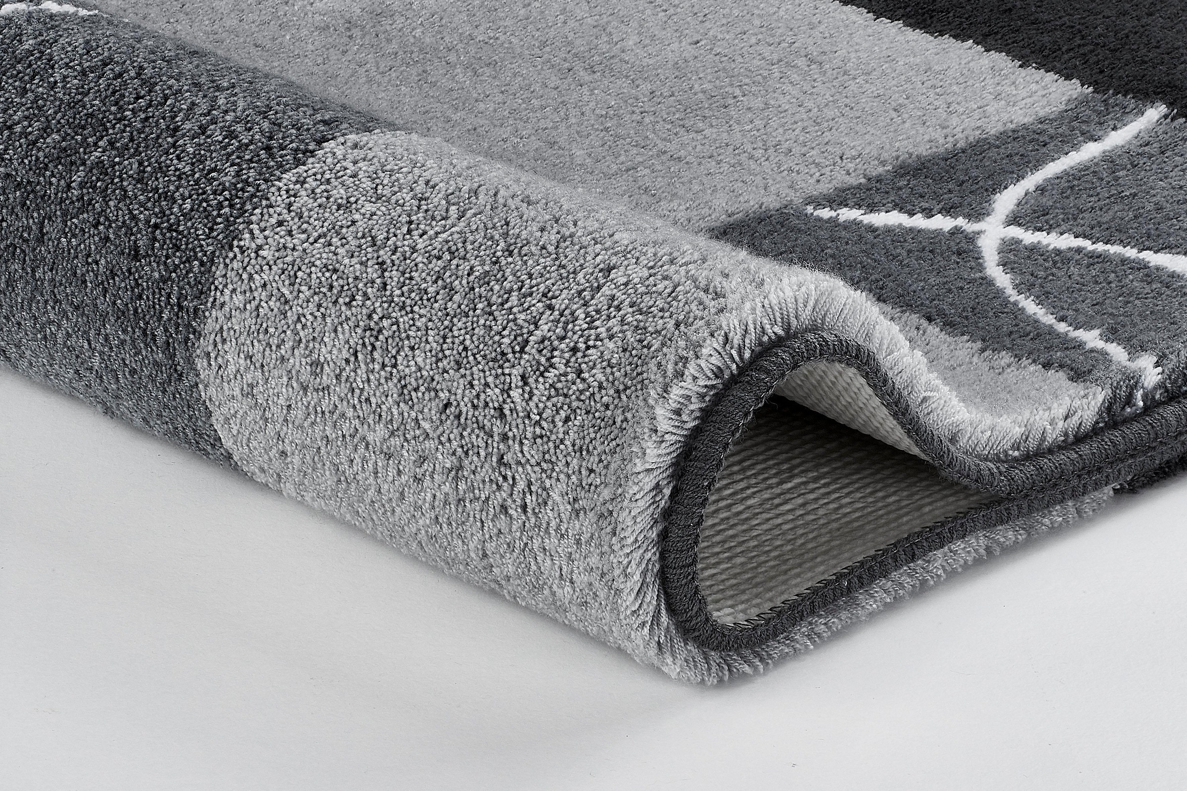 MEUSCH Badematte »Curly«, rutschhemmend beschichtet, fußbodenheizungsgeeignet, Badteppich, modernes Design, waschbar