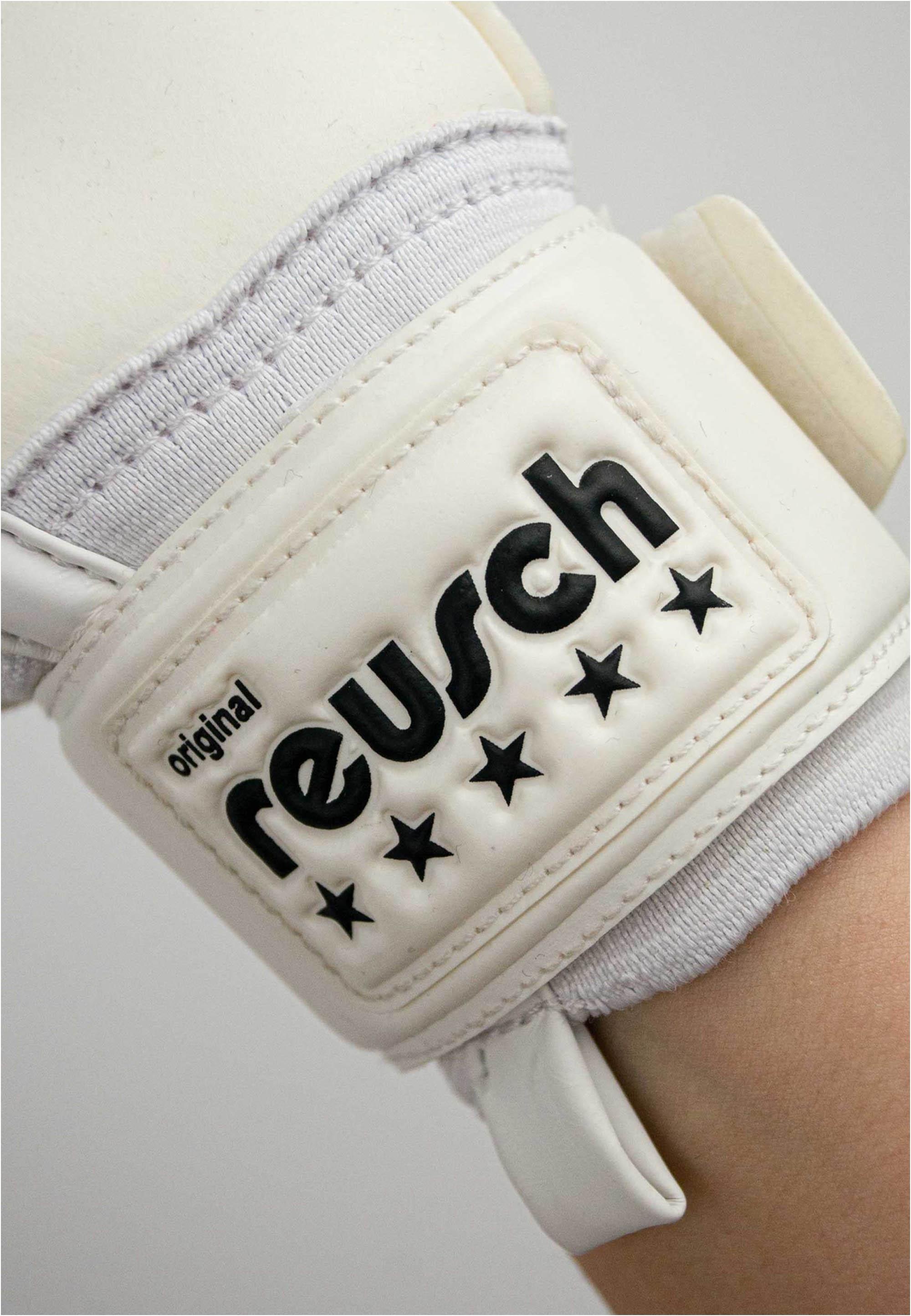 Reusch Torwarthandschuhe »Legacy Arrow Silver Junior«, mit sehr gutem Grip und Außennaht-Schnitt