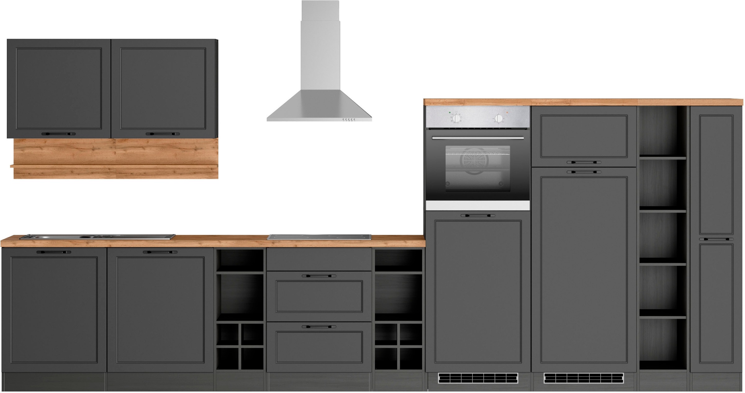 Küche »KS-Lana«, 420 cm breit, wahlweise mit oder ohne E-Geräte