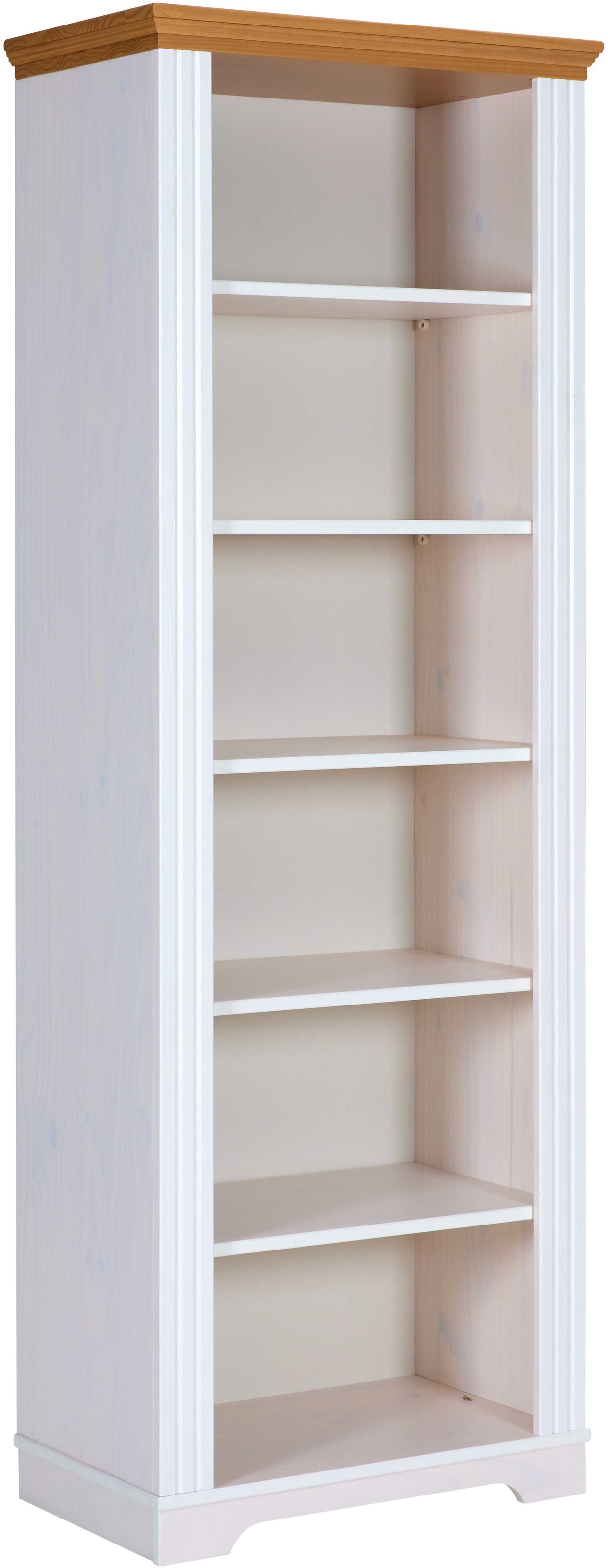 Inter Link Bücherregal "Maluno, Kiefer Massivholz, Regal, Schrankregal" 1 Stk. tlg. Standregal mit 6 Fächer, BxTxH: ca. 68 x 41 x 193,1 cm