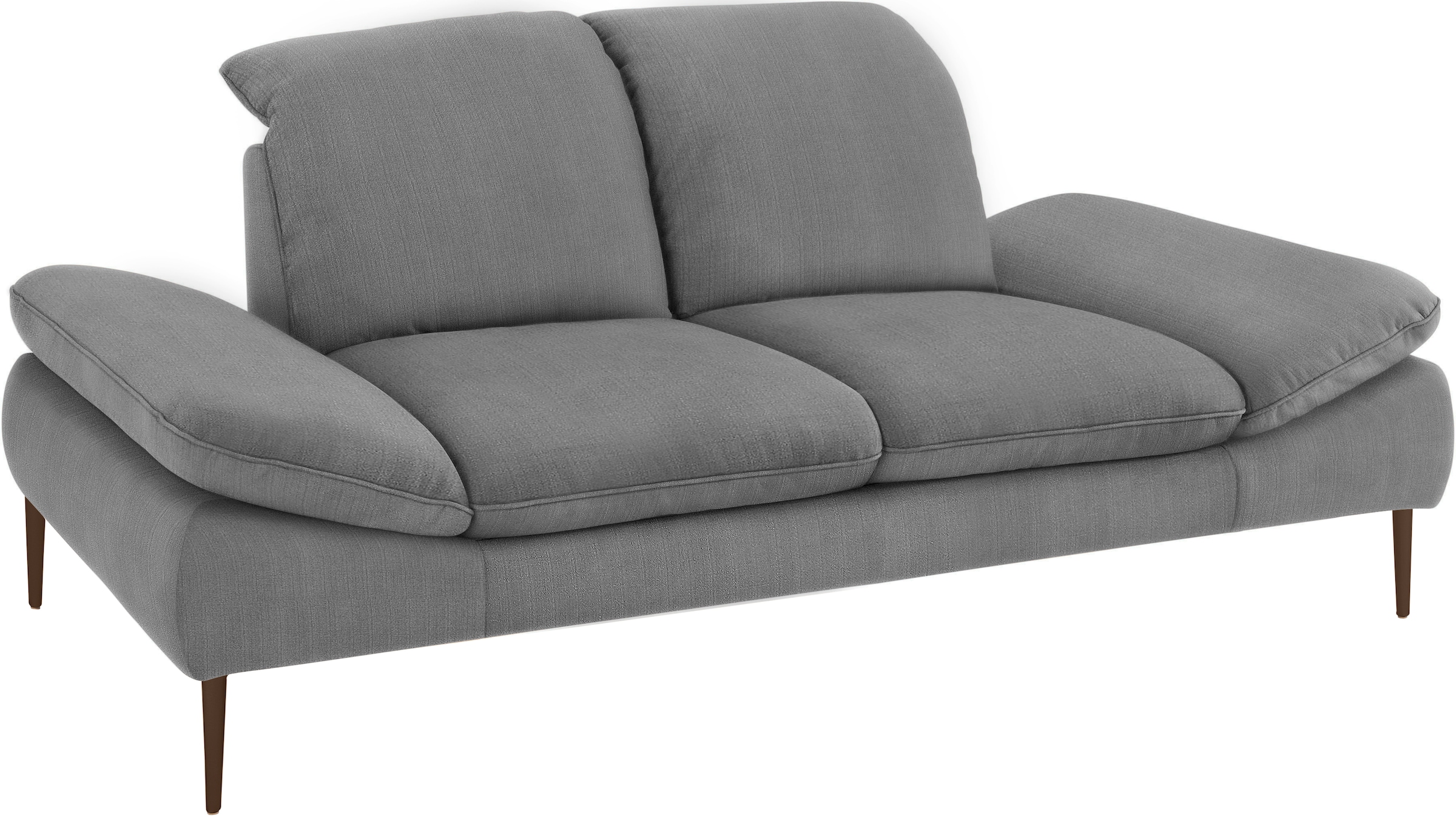 W.SCHILLIG 2,5-Sitzer »enjoy&MORE« Sitztiefenverstellung, Füße bronze pulverbeschichtet, Breite 232 cm