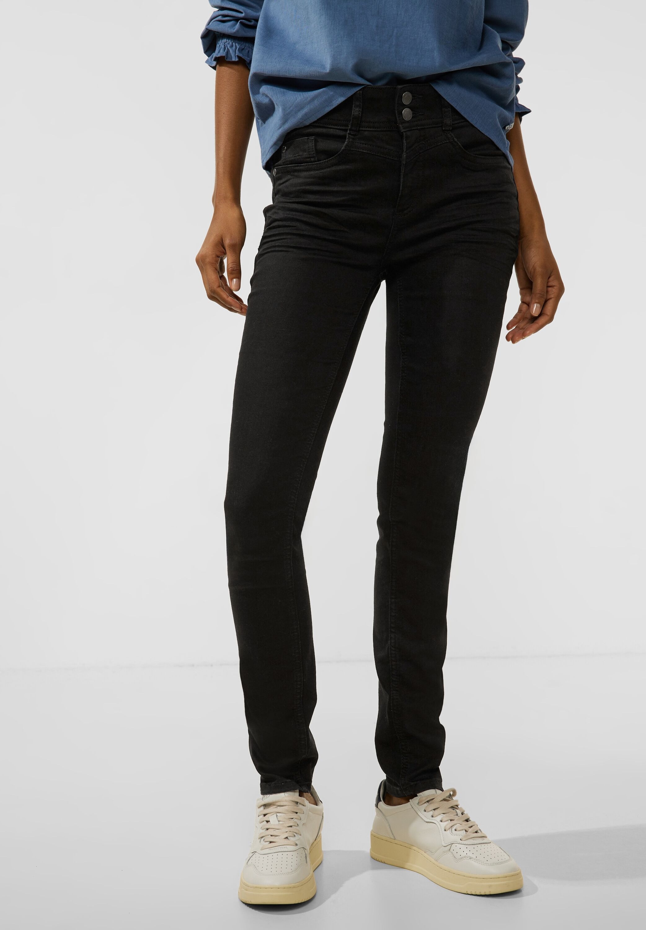 STREET ONE Slim-fit-Jeans, High Waist günstig online kaufen