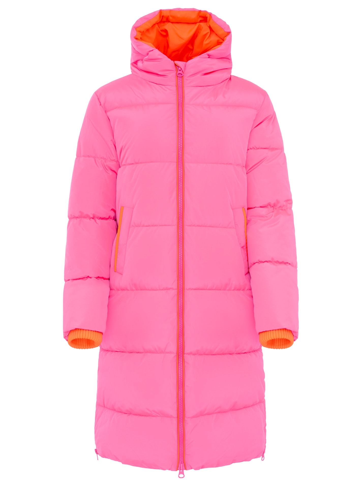 Zwillingsherz Steppmantel »„Cozy“« Kapuze, farbliche Details, Reißverschluss, elastische Bündchen