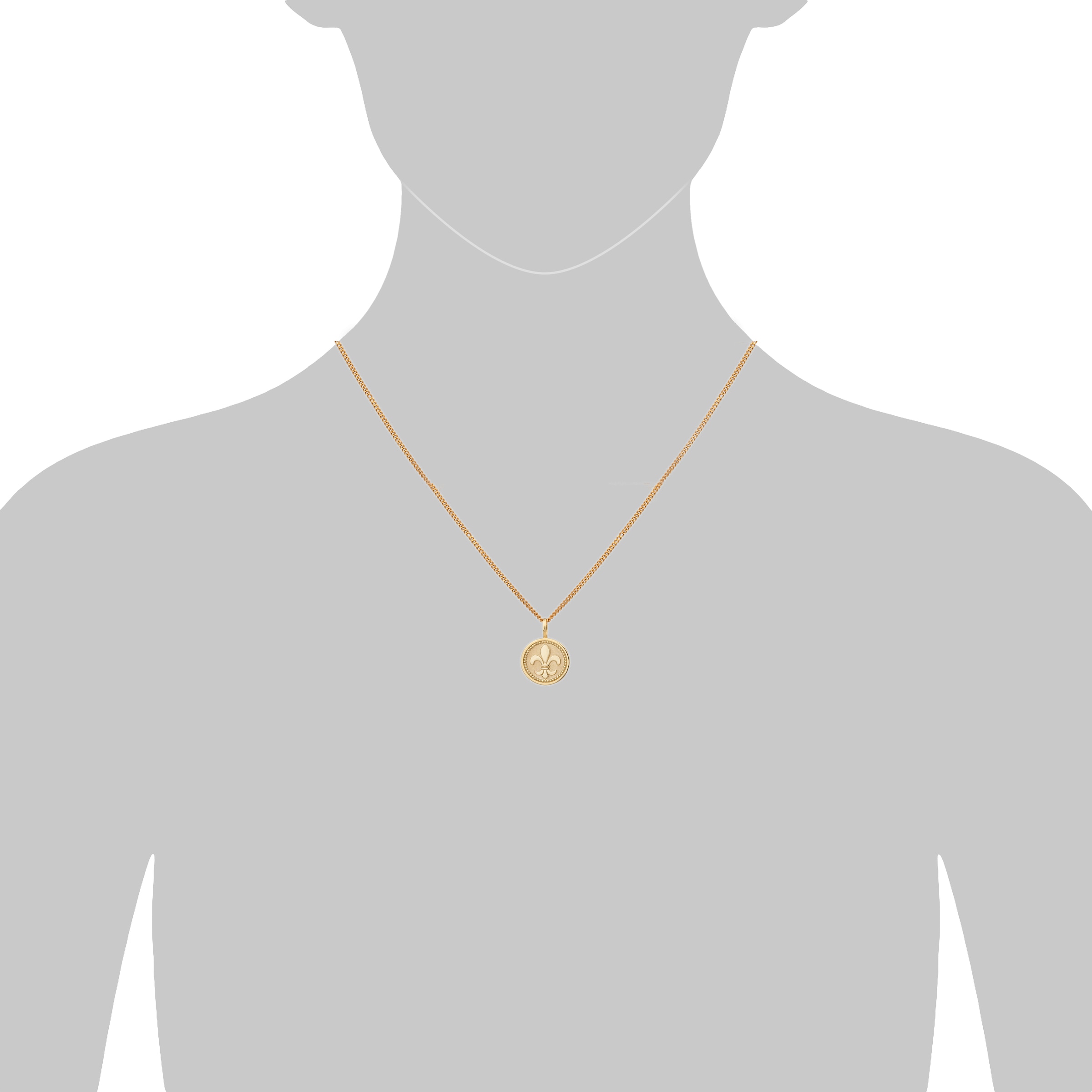 Orolino Kette mit Anhänger »Gold 375 mit Lilien-Motiv 42/45cm lang«