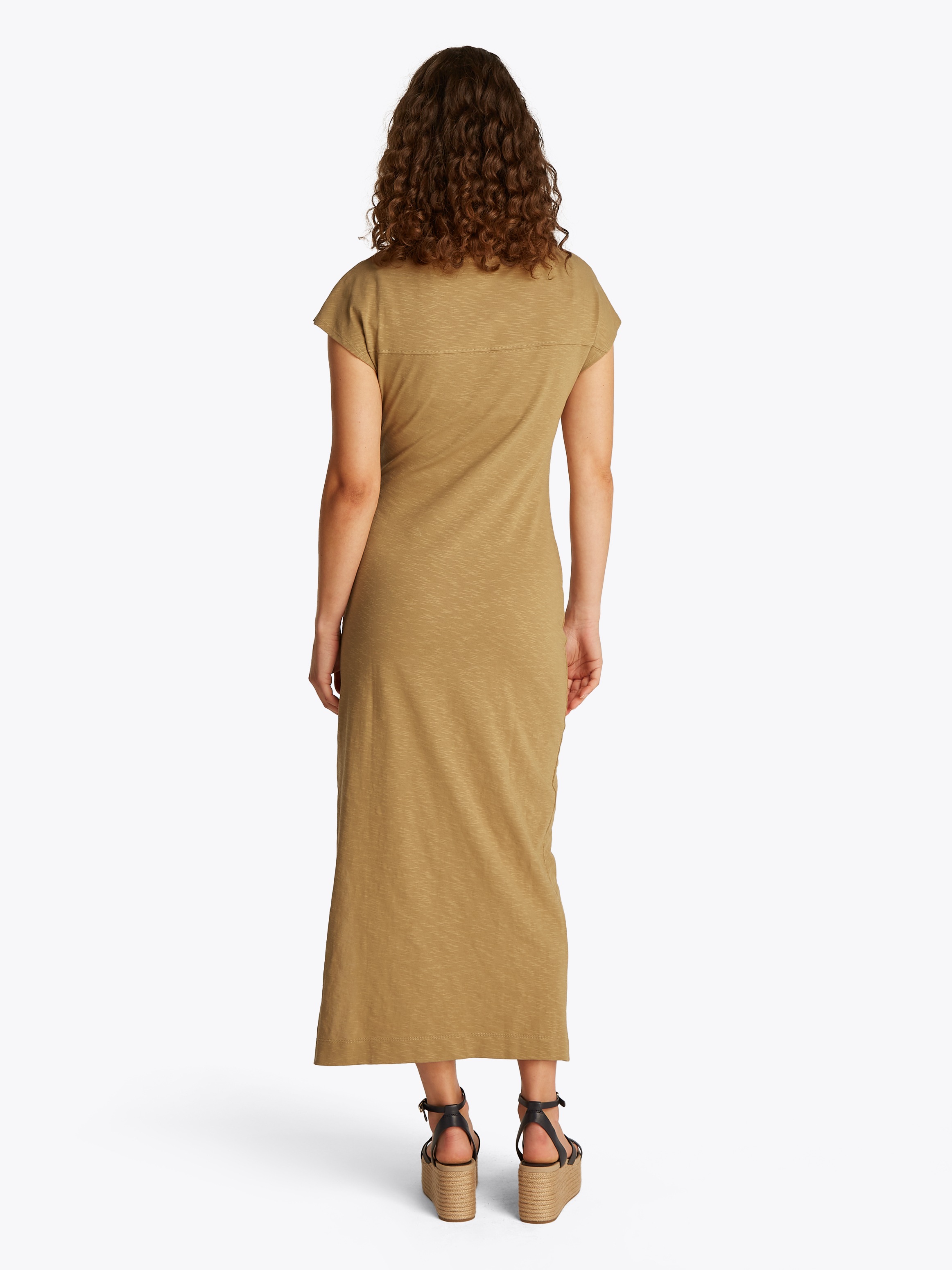 Tommy Hilfiger "KNOT BOAT-NK MIDI DRESS SS" mit Knotendetail günstig online kaufen