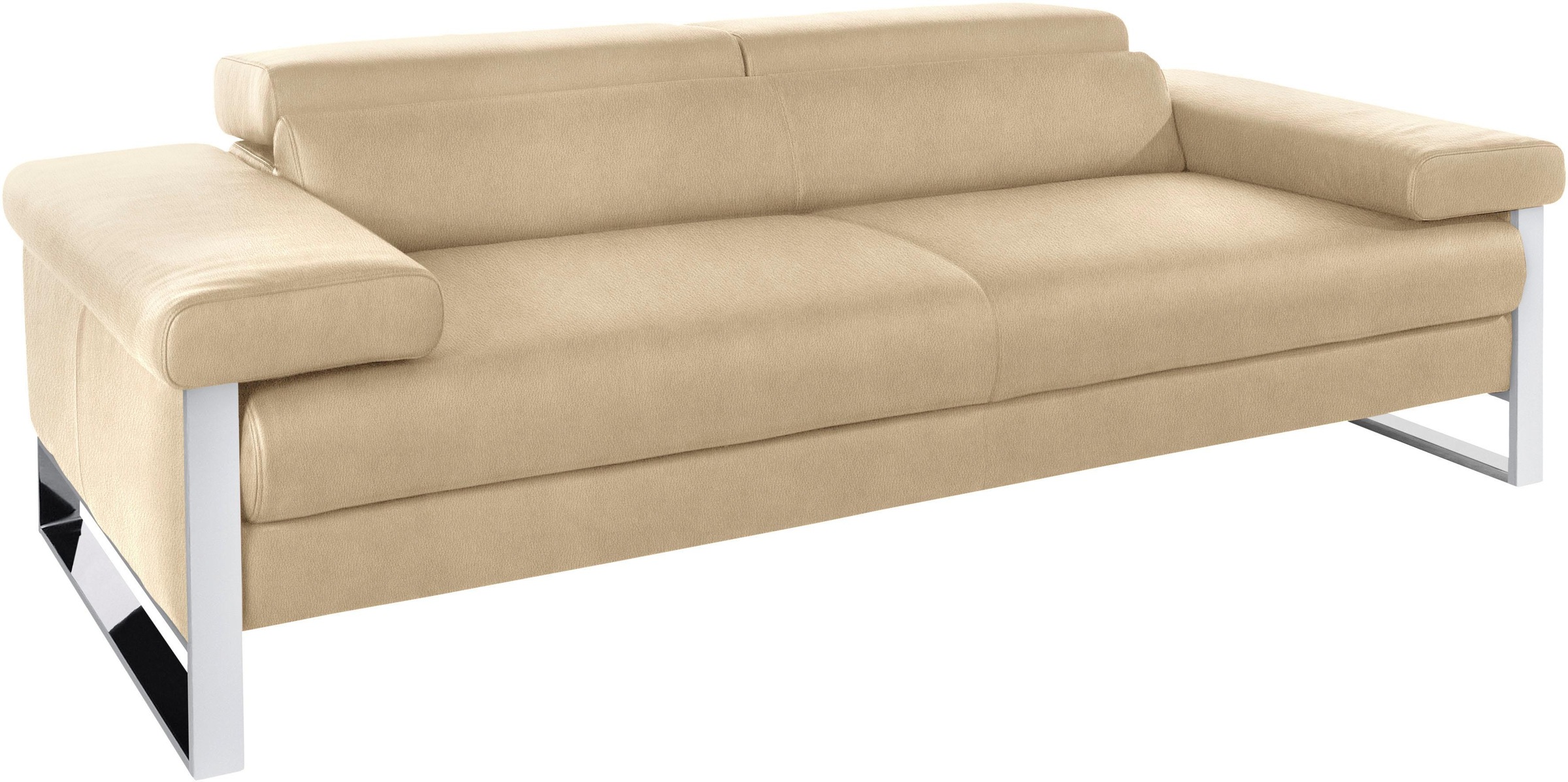 W.SCHILLIG 2-Sitzer »finn«, German Design Award 2016, Fußgestell Chrom glänzend, Breite 230 cm
