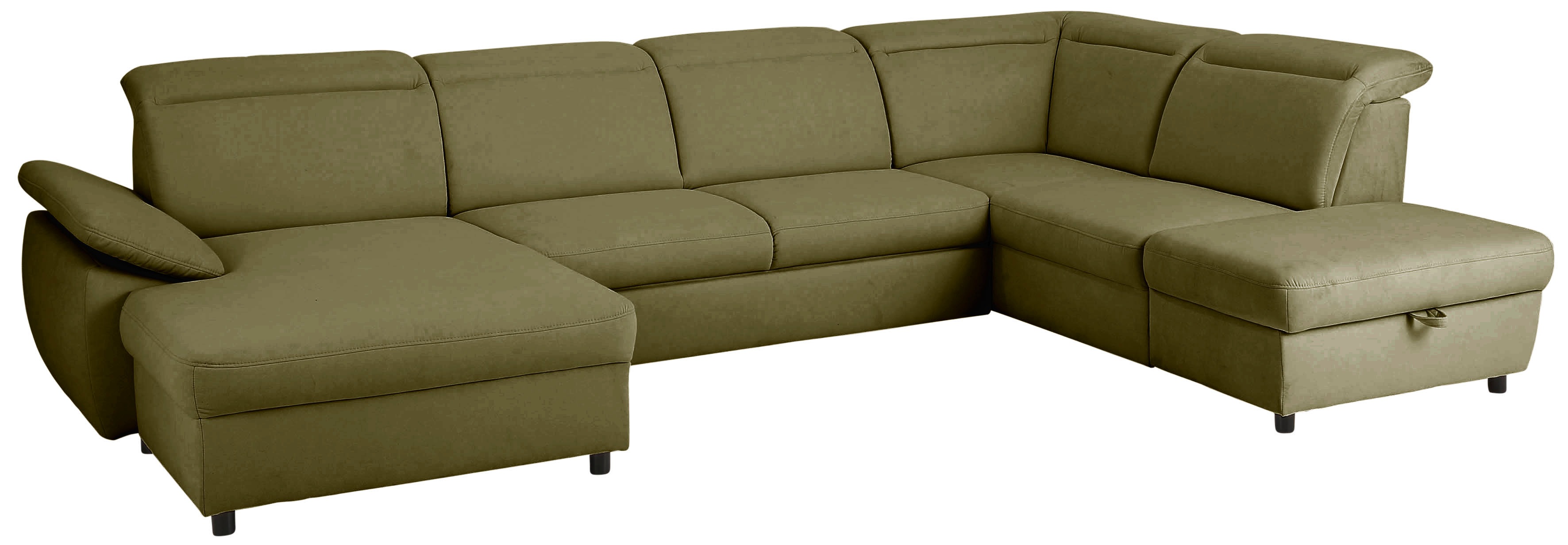 Thumbnail - Home affaire Wohnlandschaft "Mauritius U-Form" mit Kopfteil- und Armlehnverstellung, wahlweise mit Bettfunktion