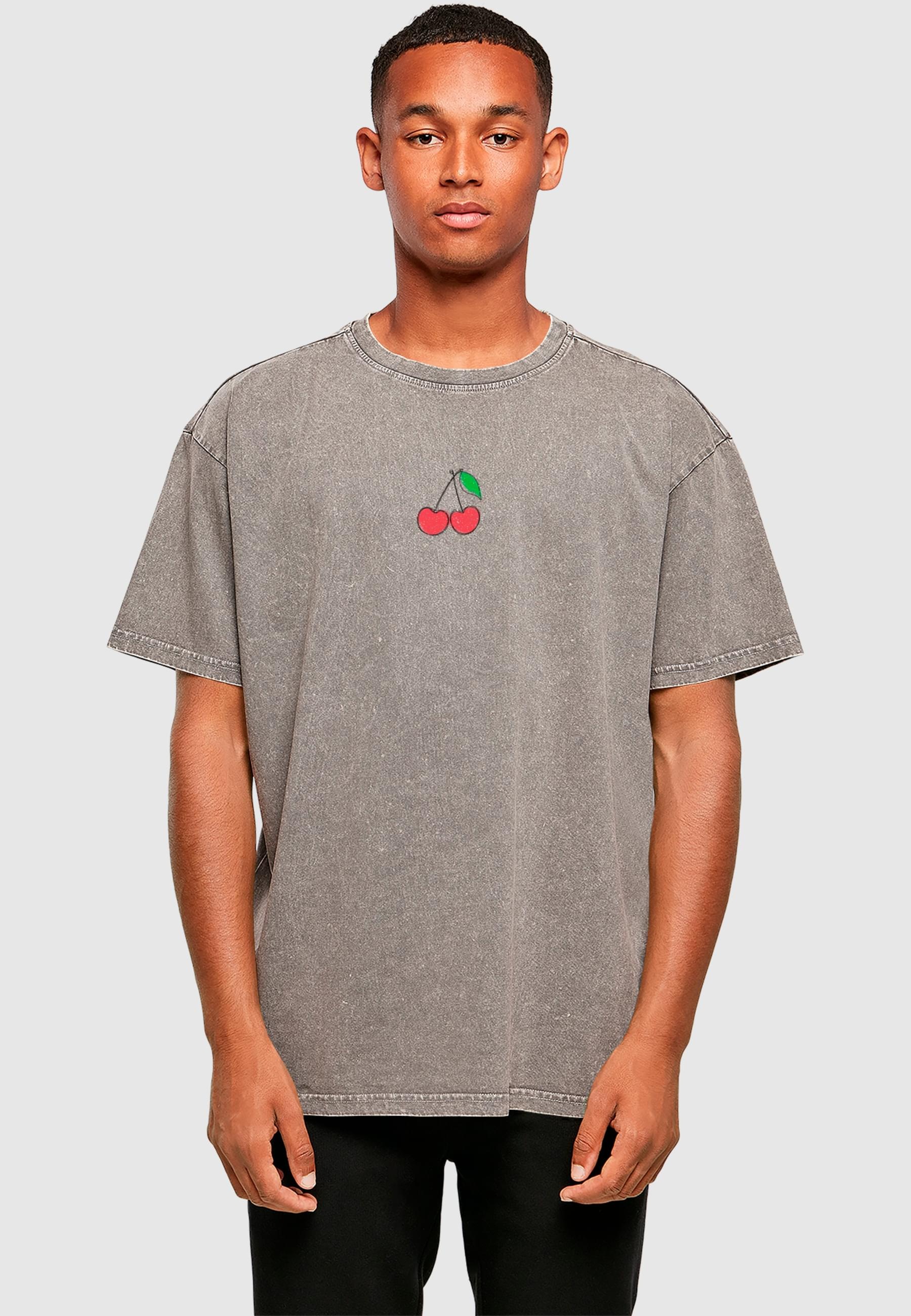 Thumbnail - Merchcode T-Shirt "Merchcode Summer - Sweet Cherry Acid Washed Oversize Tee", (1 tlg.)