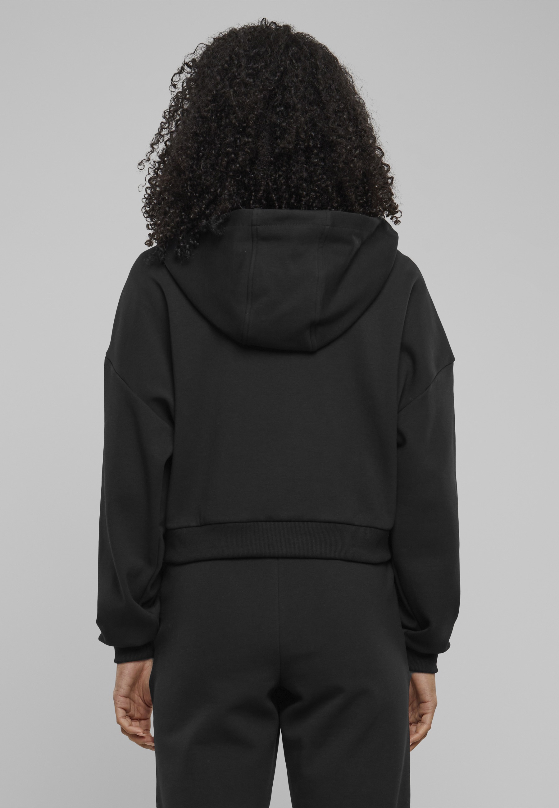 URBAN CLASSICS Sweatjacke »Urban Classics Damen Ladies Cozy Short Zip Hoody«