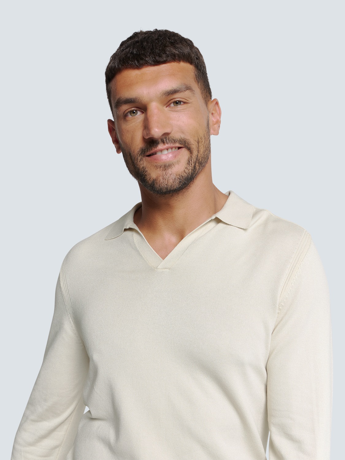 NO EXCESS Rundhalspullover »No Excess Polokragen-Pullover«