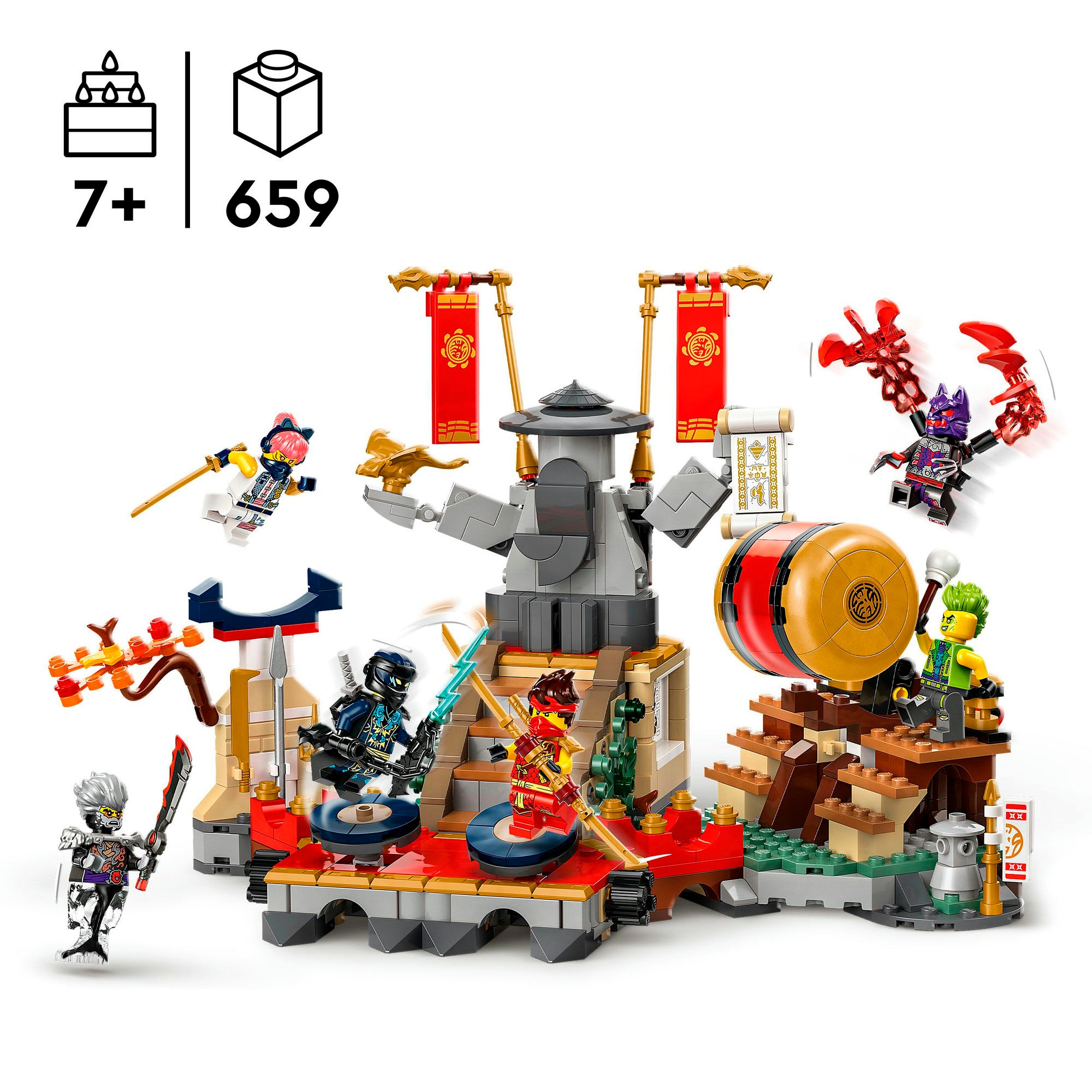 LEGO® Konstruktionsspielsteine »Turnier-Arena (71818), LEGO Ninjago«, (659 St.), Made in Europe