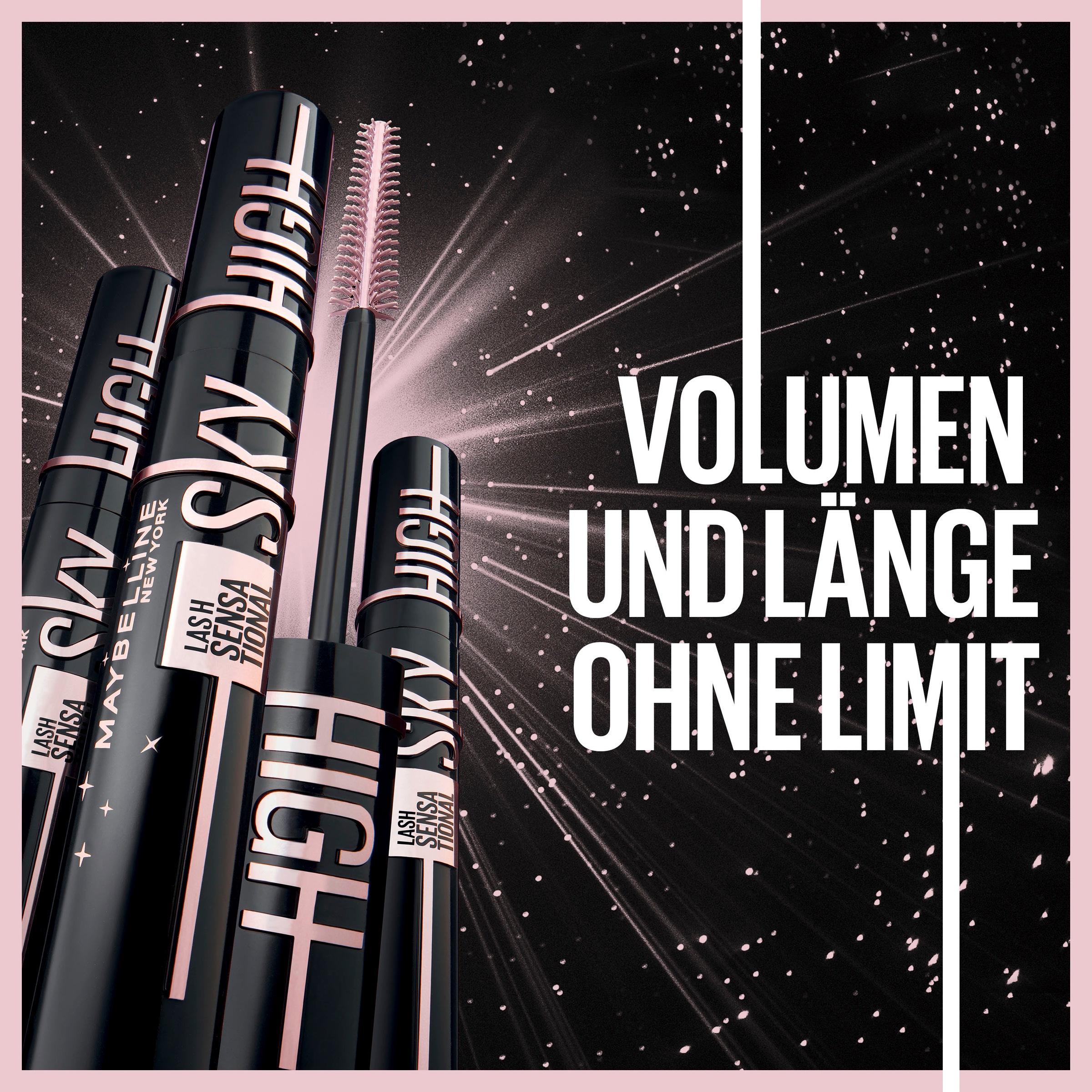MAYBELLINE NEW YORK Mascara »Lash Sensational Sky High Cosmic«, mit kosmisch schwarzem Effekt