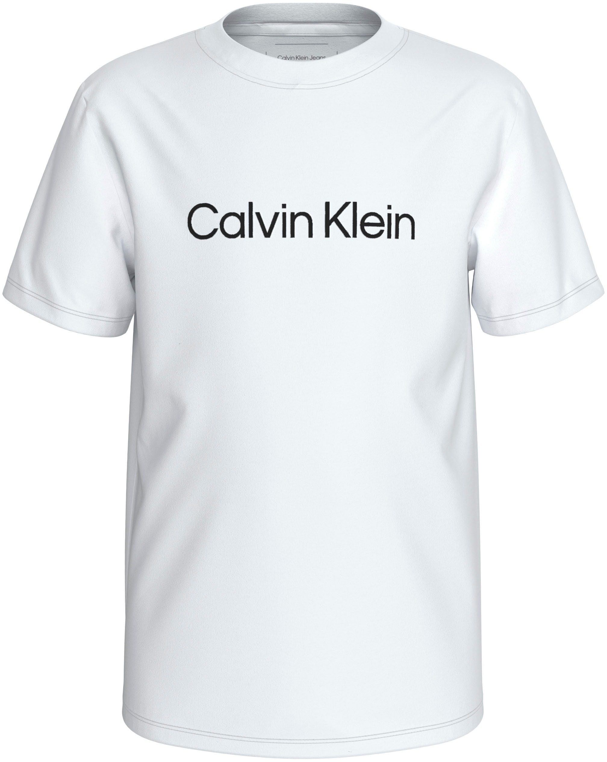 Calvin Klein Jeans Rundhalsshirt »INST. LOGO SS T-SHIRT«, für Kinder bis 16 Jahre und mit Logoschriftzug
