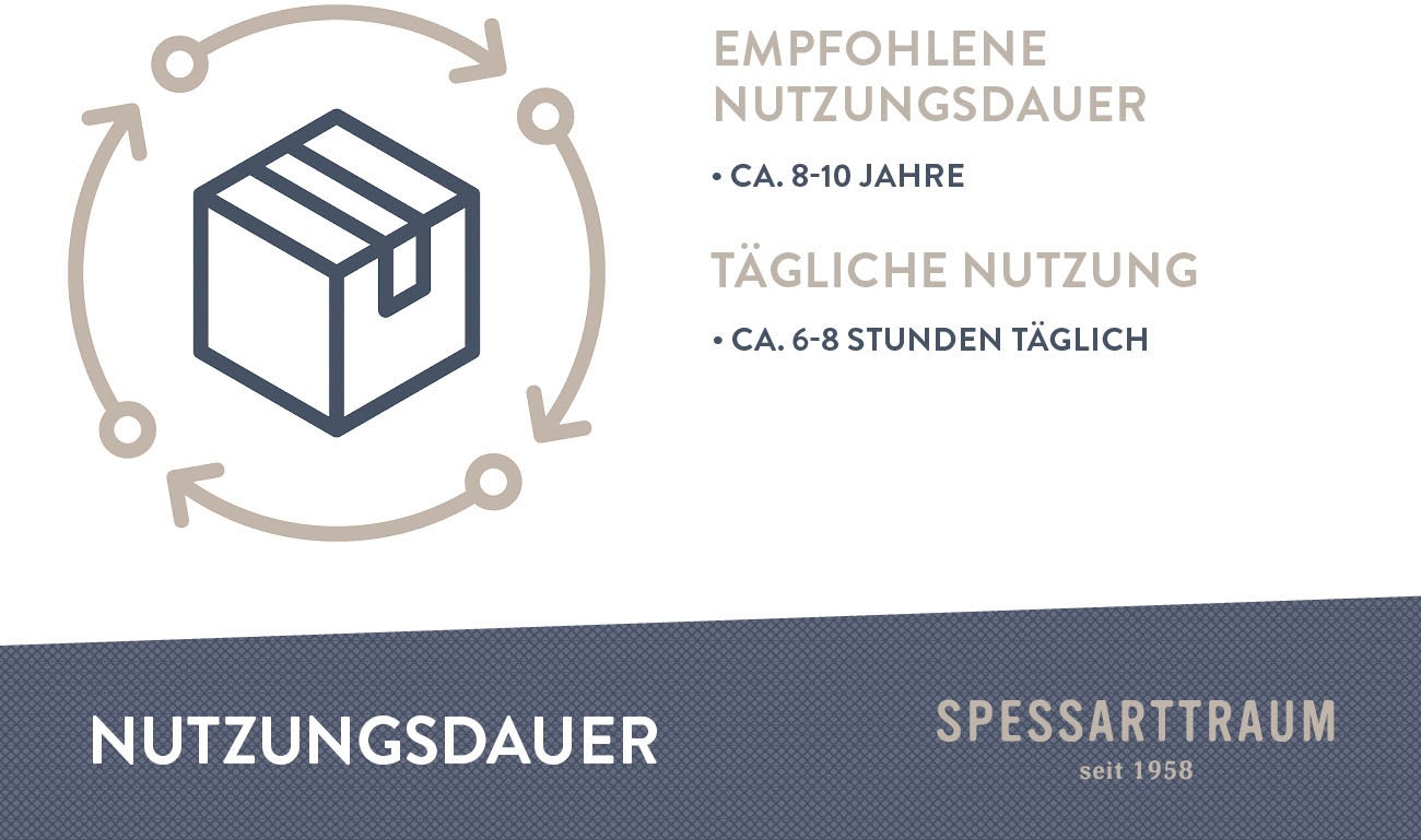 SPESSARTTRAUM Daunenbettdecke »First Class«, extraleicht, Füllung 90% Daunen / 10% Federn, Klasse 1, Downpass zertifiziert, Bezug 100% Baumwolle, nachhaltig (Made in Green), Hausstauballergiker geeignet, (1 St.), 5 Wärmeklassen & 6 Größen, Bestseller