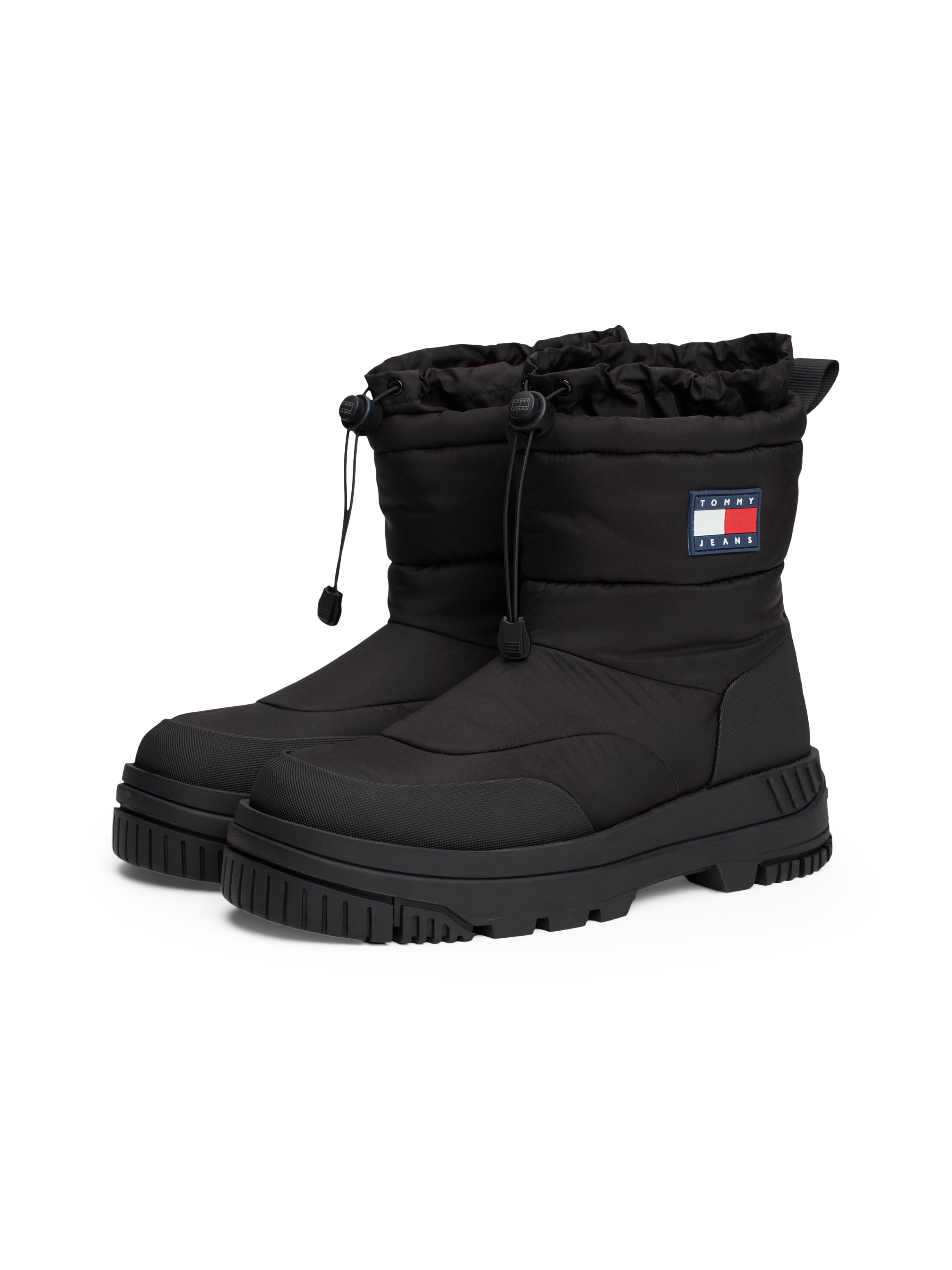 Tommy Jeans Snowboots "TJM SNOW BOOT", Plateau,Schneeschuh,Outdoorschuh,Stiefel zum Schlupfen, schmale Form