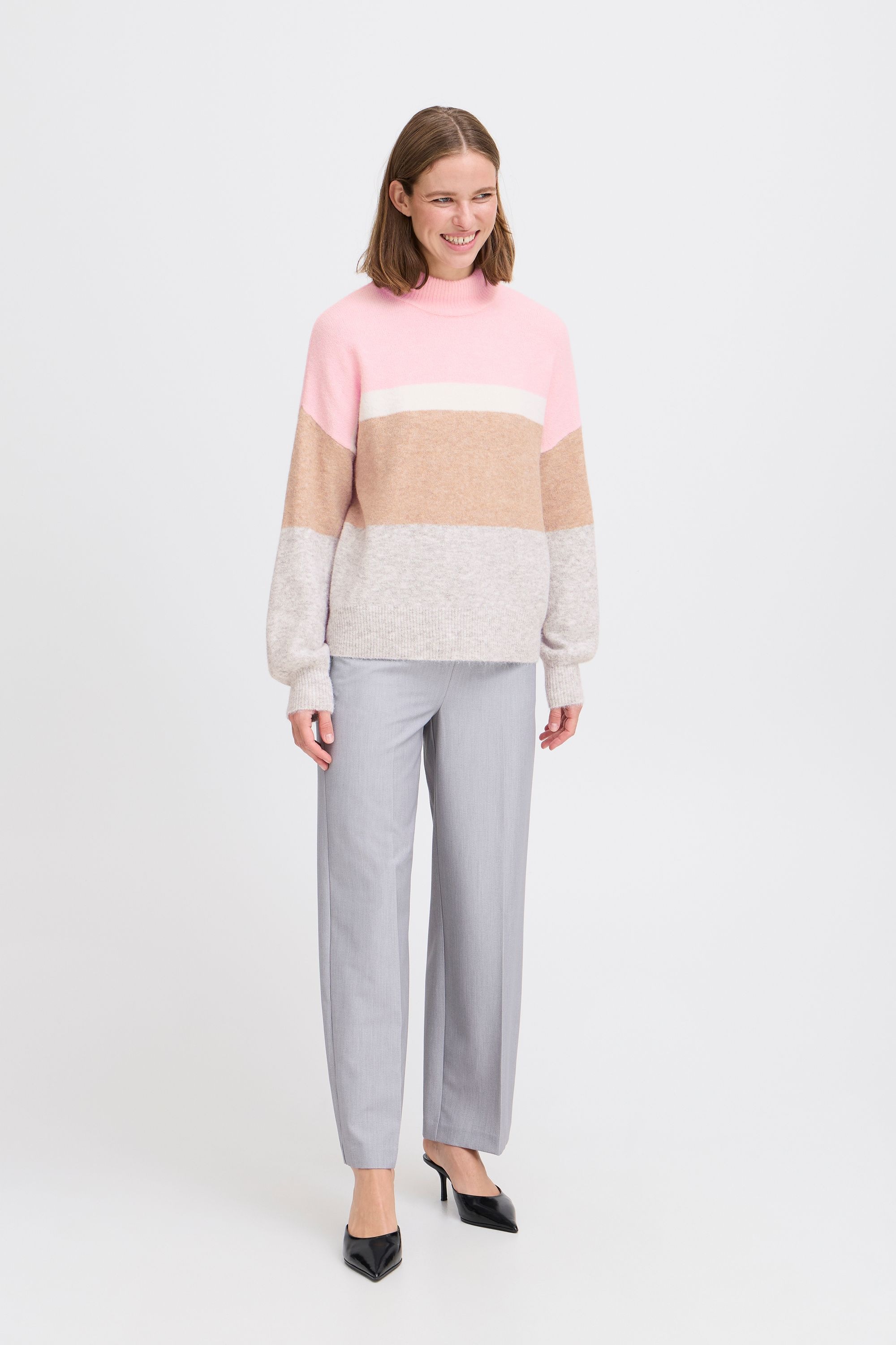 b.young Rollkragenpullover "Rollkragenpullover BYOMEA STRIPED JUMPER 2 -" günstig online kaufen