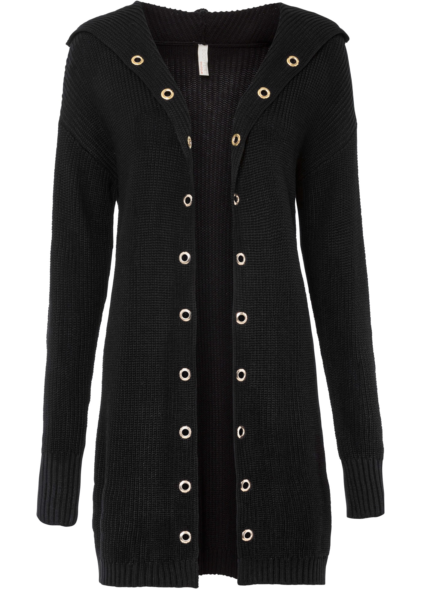 bonprix Longstrickjacke »Longstrickjacke mit Kapuze« Longstrickjacke mit Kapuze