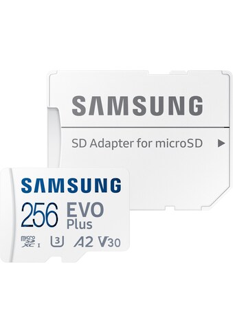 Samsung Speicherkarte »EVO Plus 256GB microSDXC Full HD & 4K UHD inkl. SD-Adapter«,... kaufen