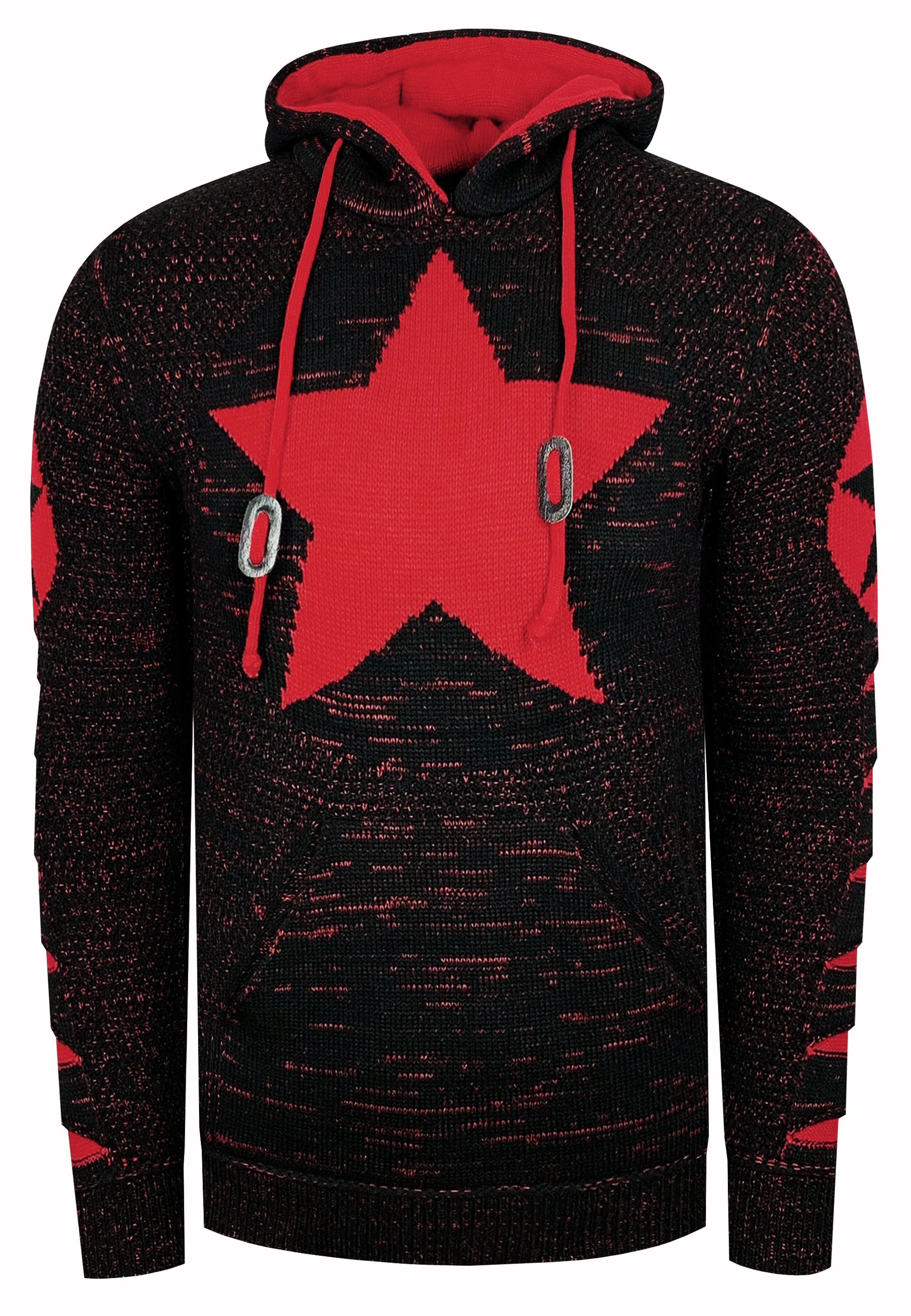 Rusty Neal Kapuzensweatshirt, mit großem Stern-Design