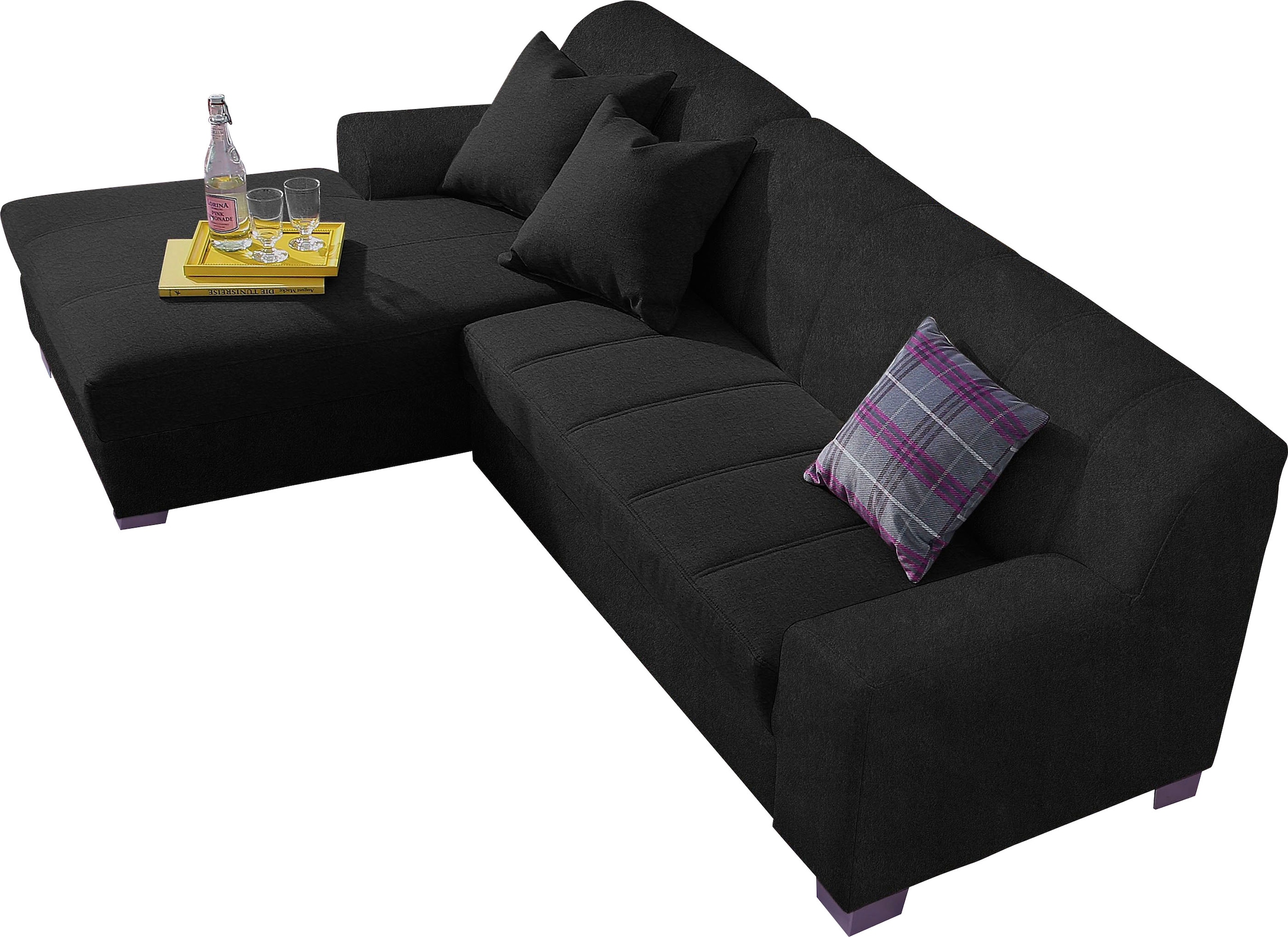 Home affaire Ecksofa "Anzio, elegant und gemütlich, Breite 239cm, L-Form" w günstig online kaufen