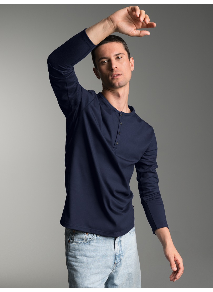 Thumbnail - Trigema Longsleeve "TRIGEMA Langarmshirt mit Knopfleiste" 1 Stk.