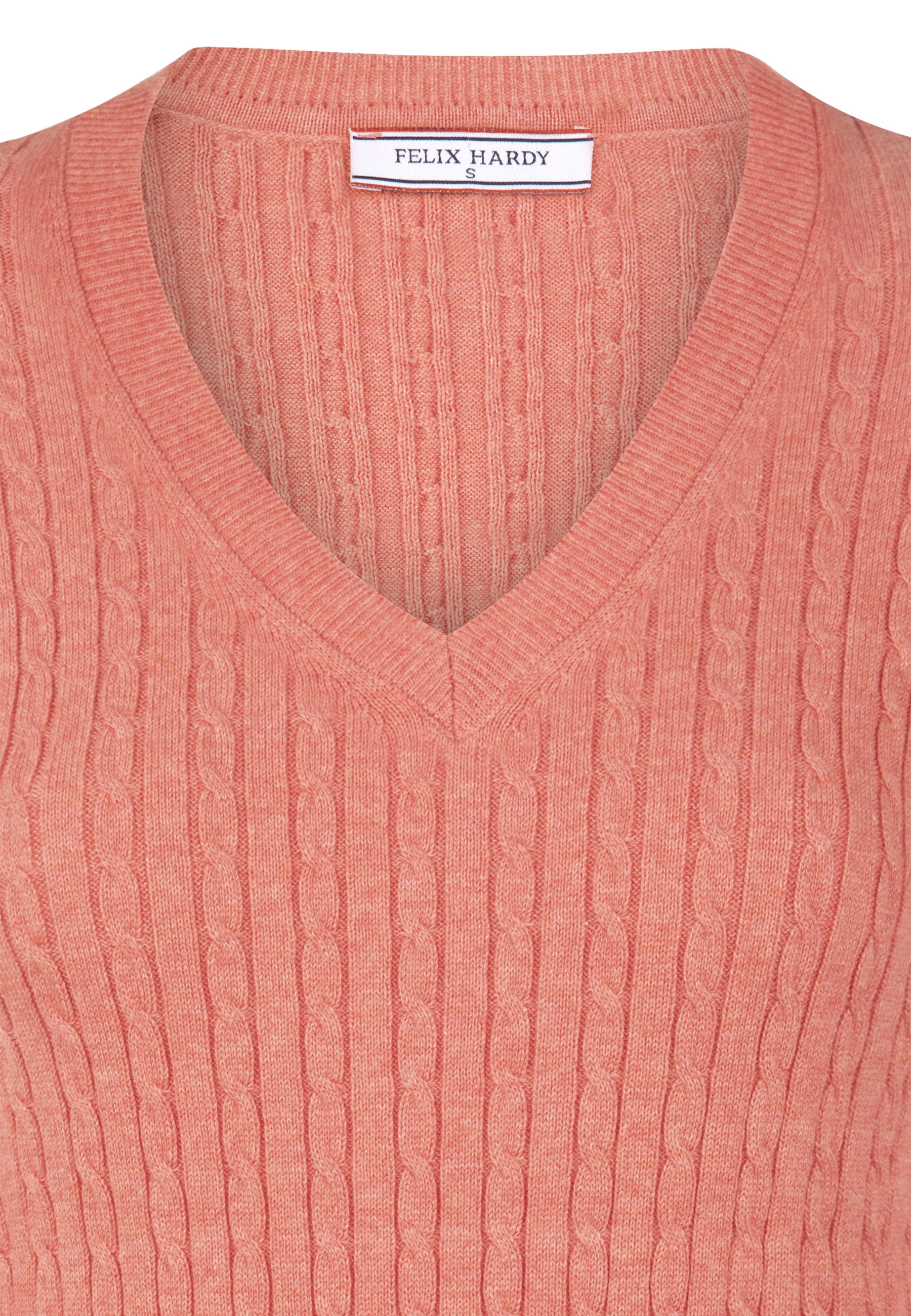 Felix Hardy V-Ausschnitt-Pullover "Kabelstrick-Pullover mit V-Ausschnitt" günstig online kaufen