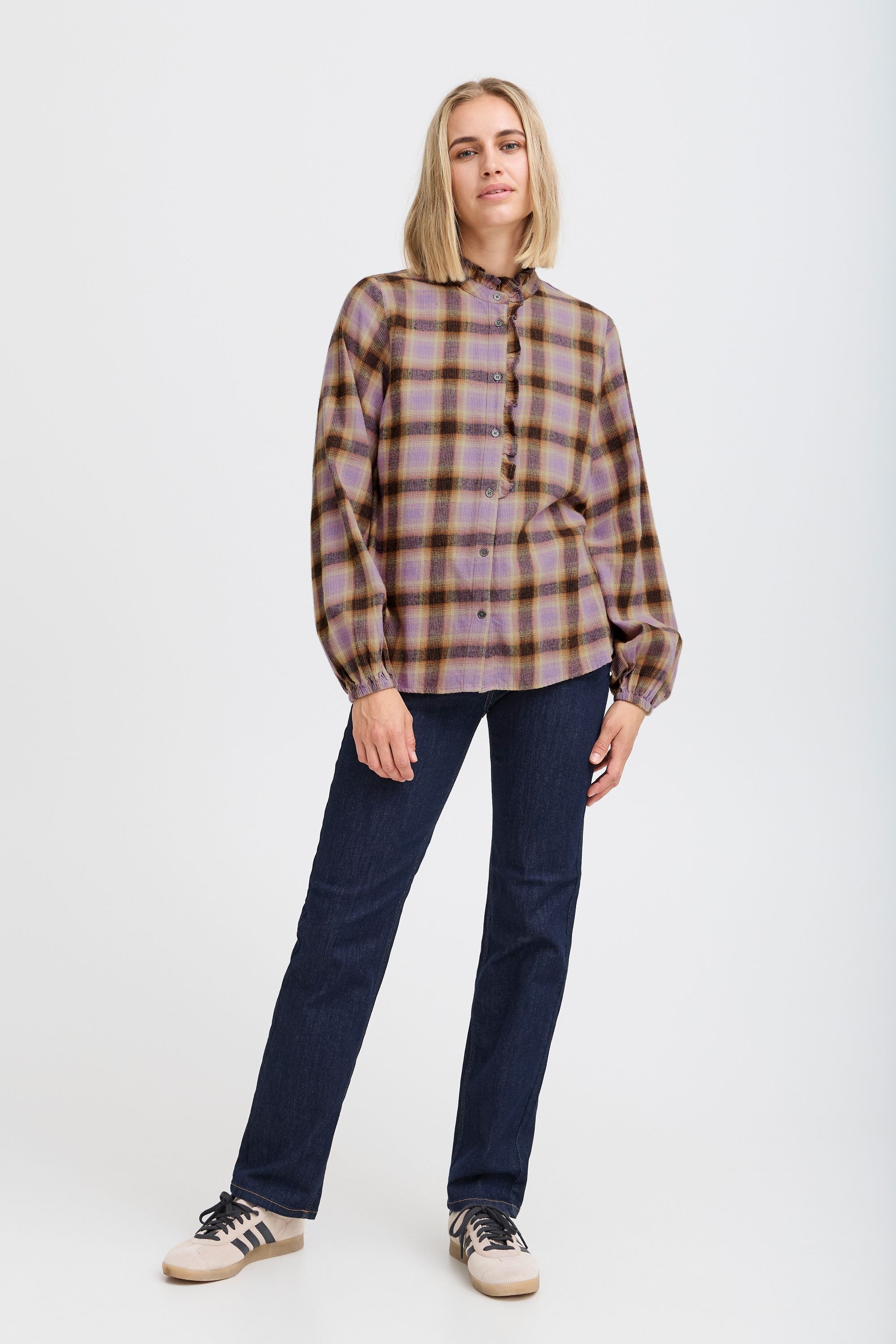 Pulz Jeans Langarmbluse »Langarmhemd PZKATELYN Frill Shirt«