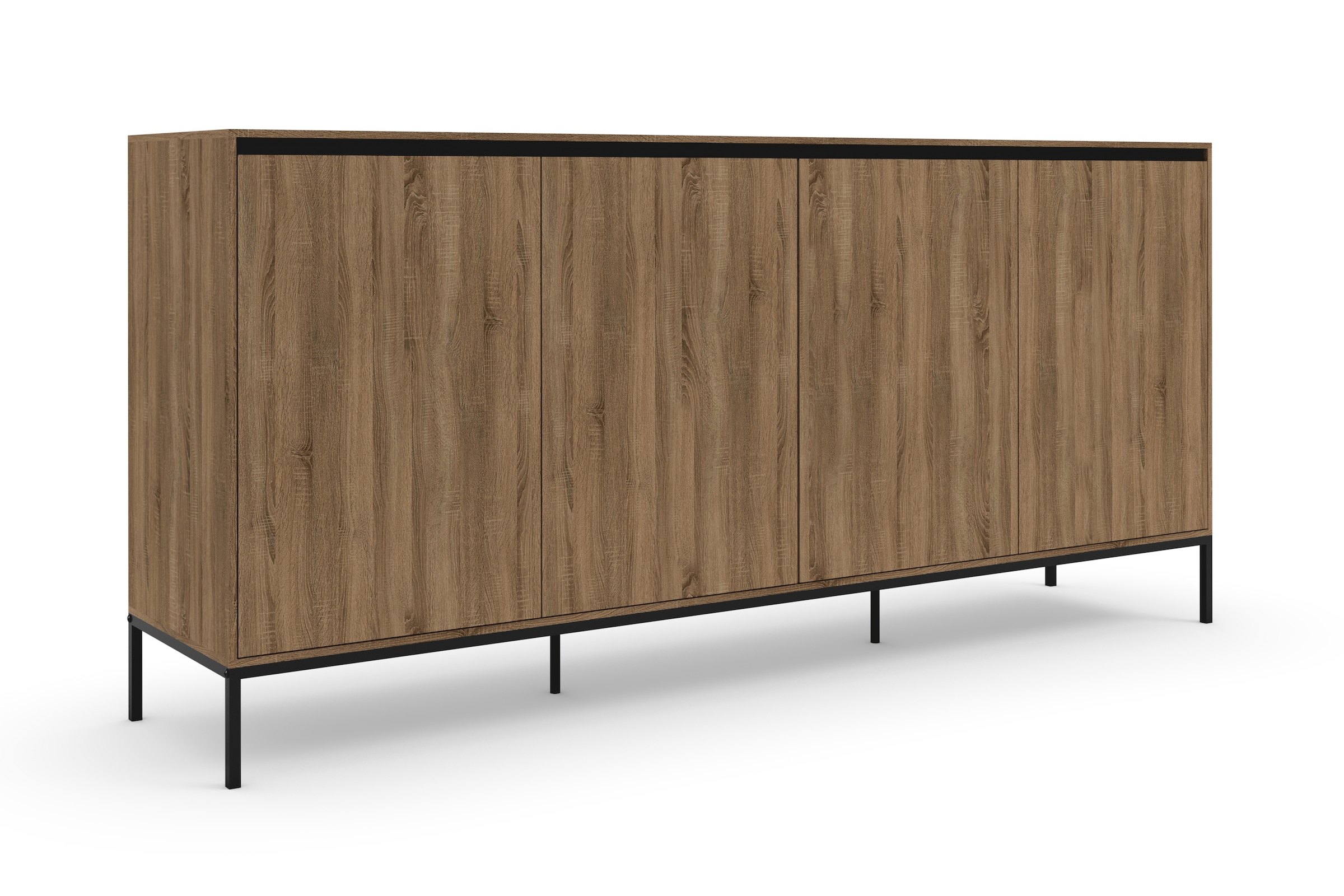INOSIGN Sideboard »Bari«, Kommode mit 4 Türen und 2 feste Einlegeböden, Breite 175 cm