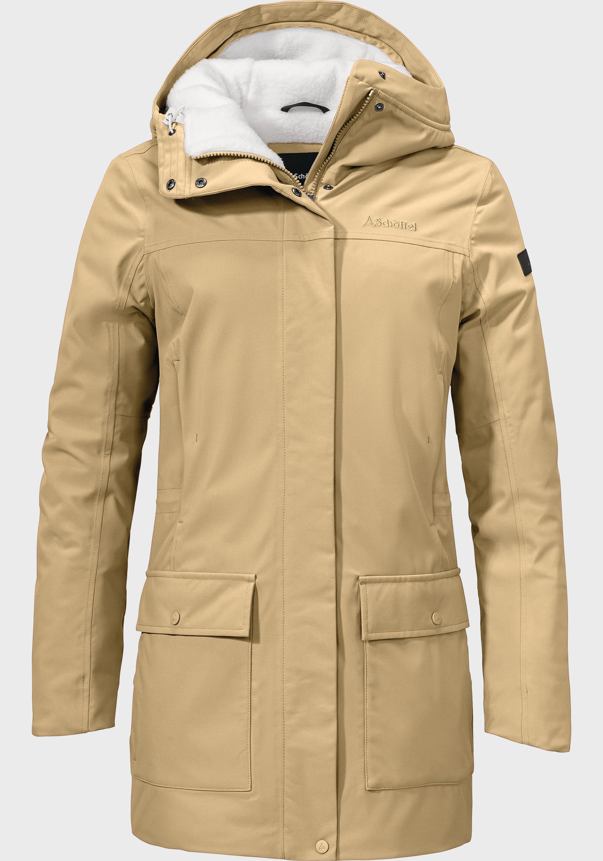 Schöffel Langjacke "Ins. Parka Rotterdam L", mit Kapuze