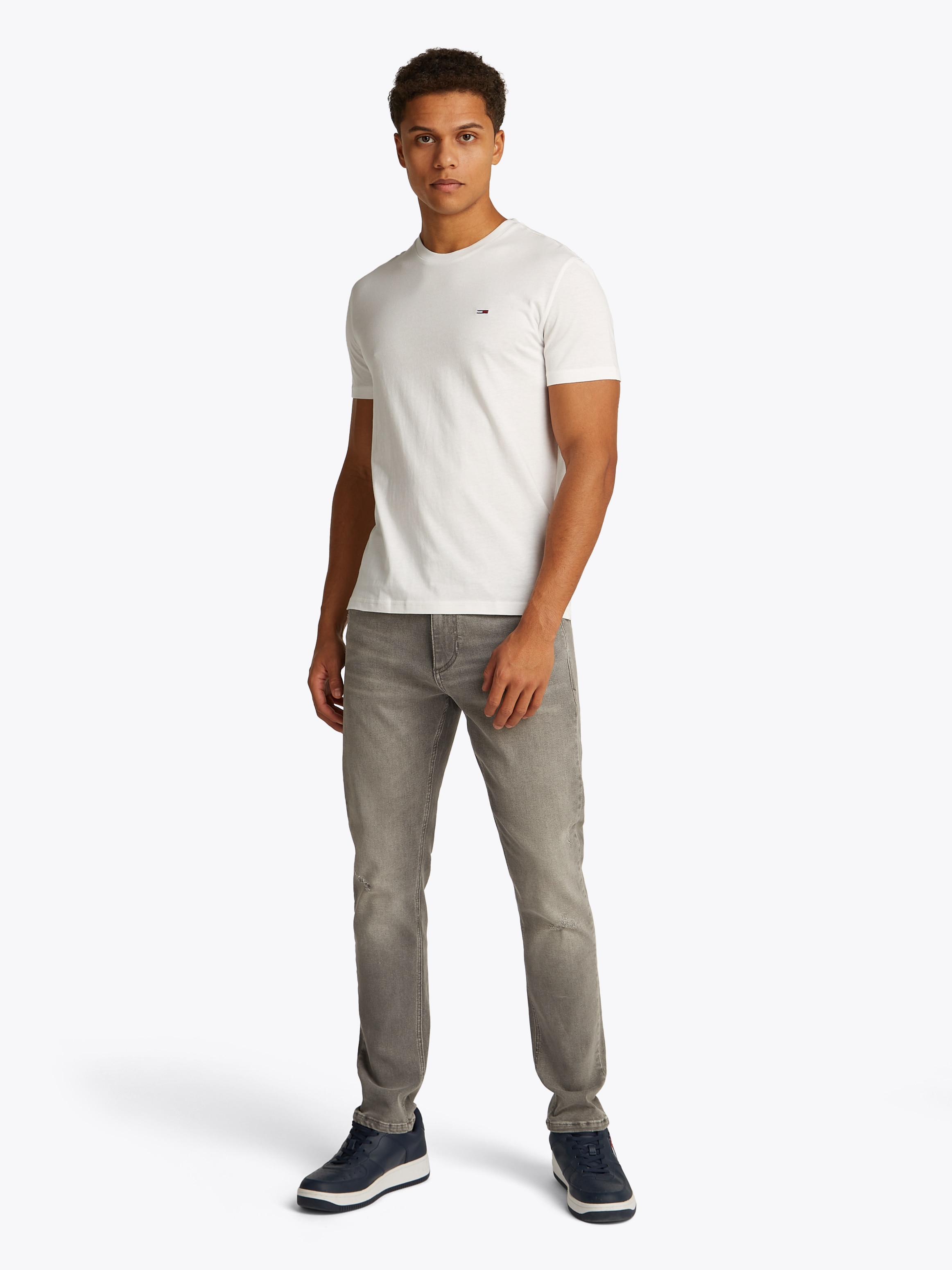 Tommy Jeans T-Shirt »TJM XSLIM 3 PACK TEE«, Mit Rundhalsausschnitt