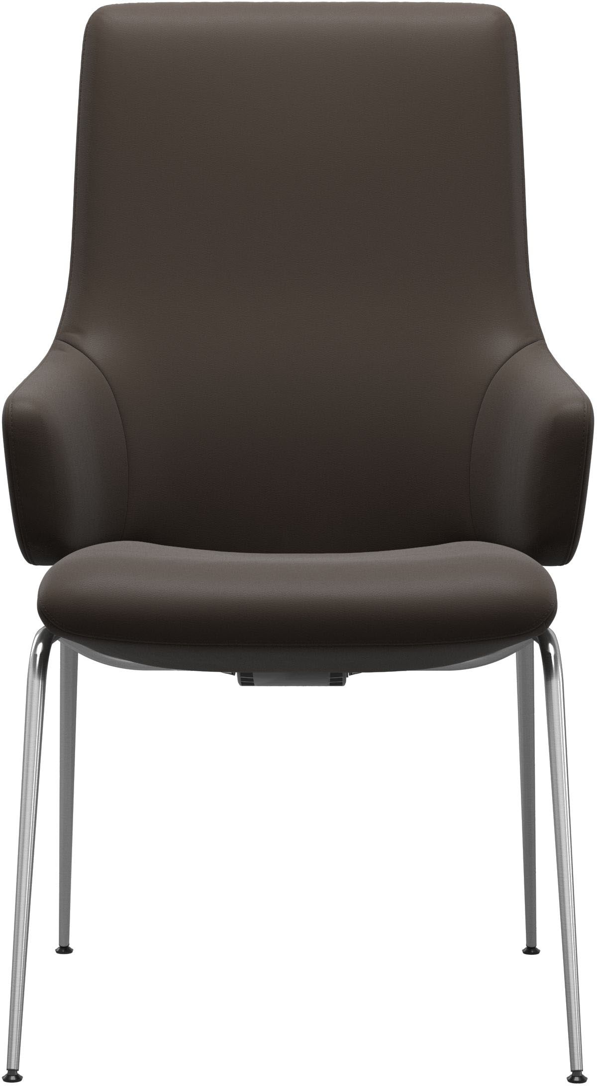 Stressless® Polsterstuhl »Laurel«, Leder BATICK, High Back mit Armlehne, Größe L, mit Beinen aus Stahl in Chrom matt