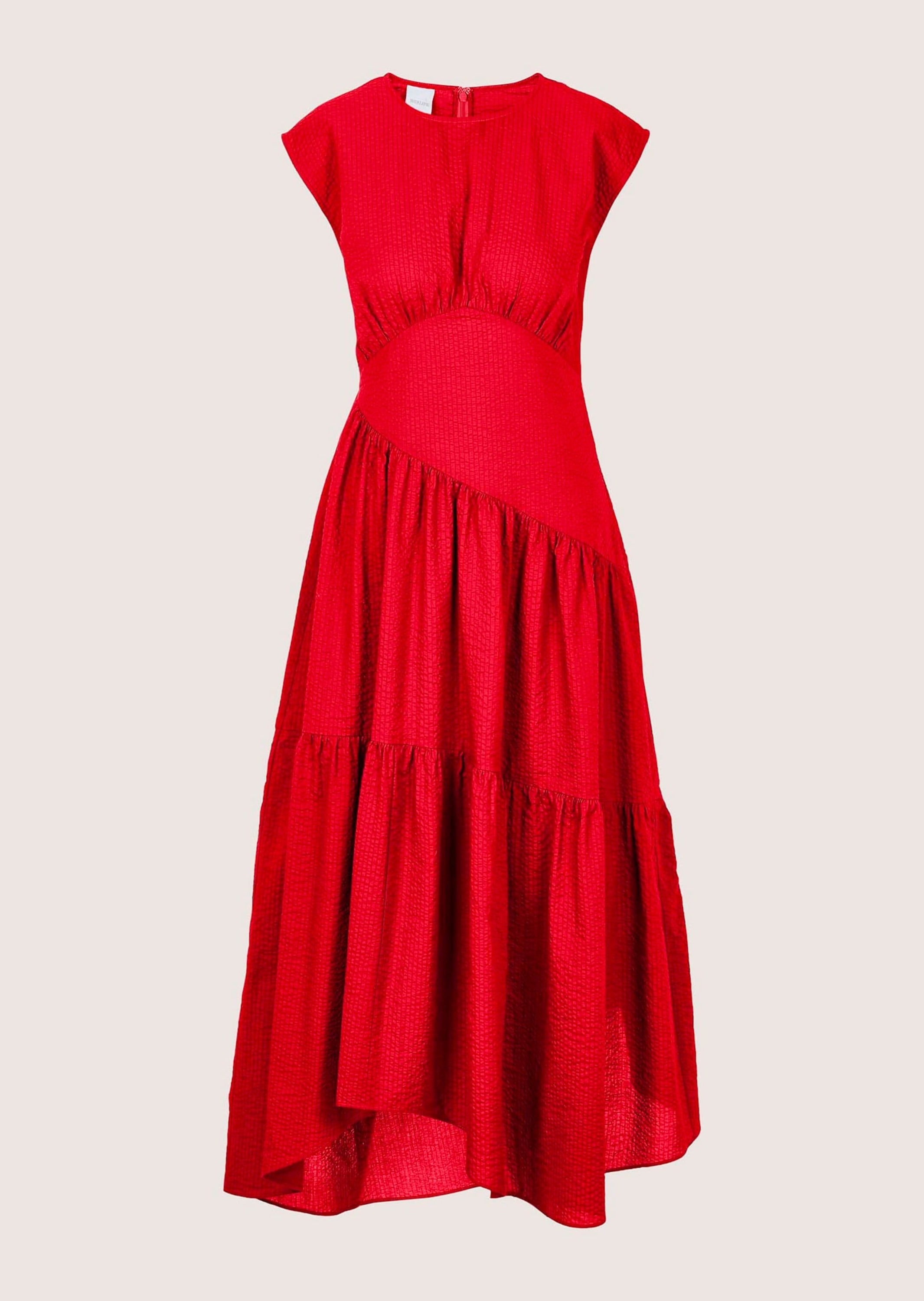 MADELEINE Midikleid "Midikleid Baumwollkleid mit Stufenrock" Kleid mit asym günstig online kaufen